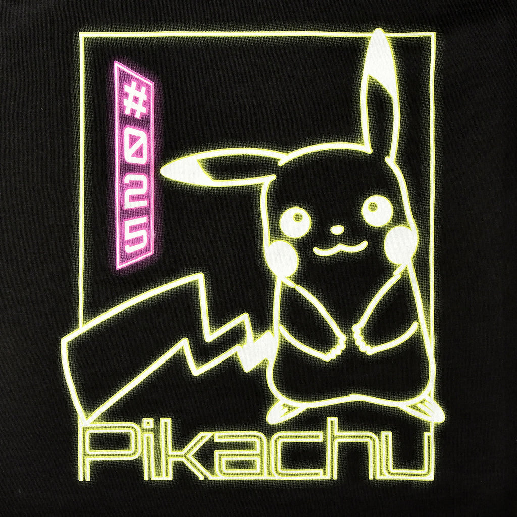 Productafbeelding Pokemon - Pikachu Neon T-shirt Kinderen Zwart