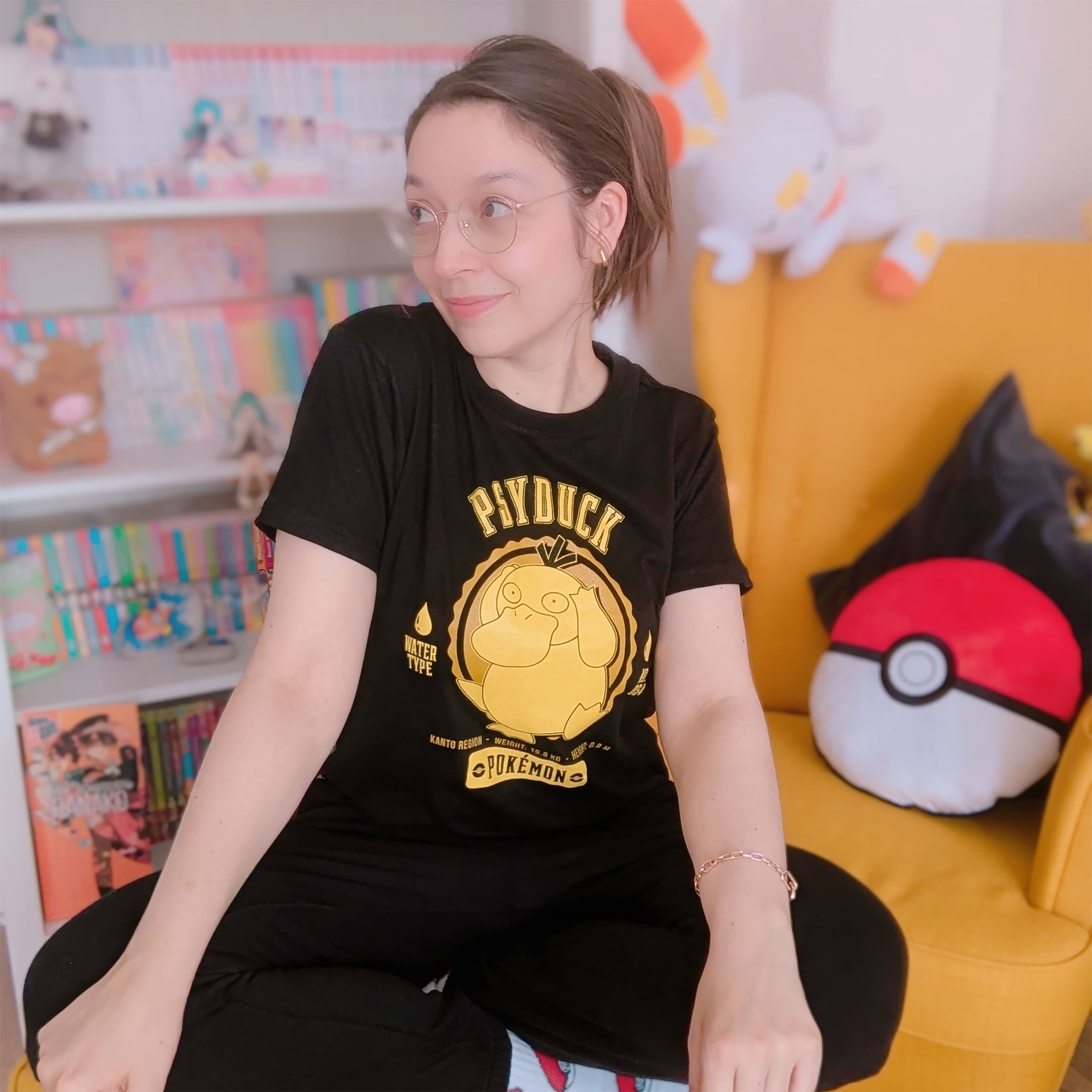 Productafbeelding Pokemon - Psyduck College T-shirt zwart