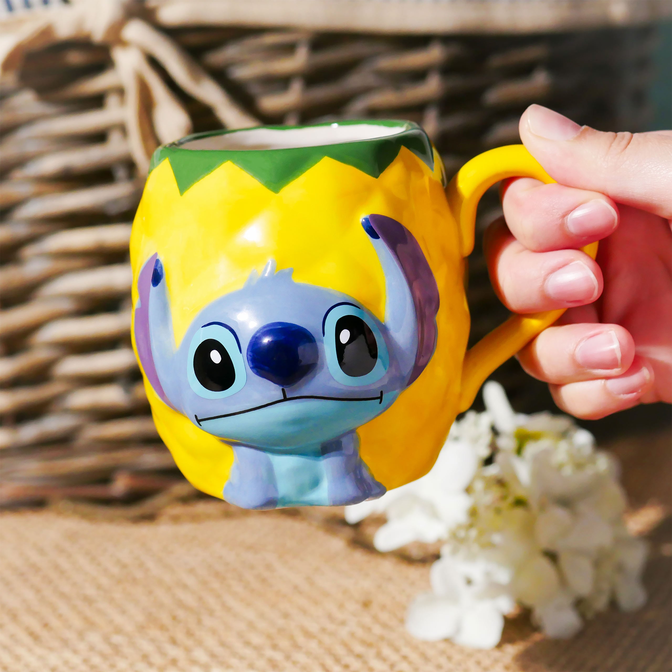 Productafbeelding Stitch Ananas 3D Mok - Lilo & Stitch
