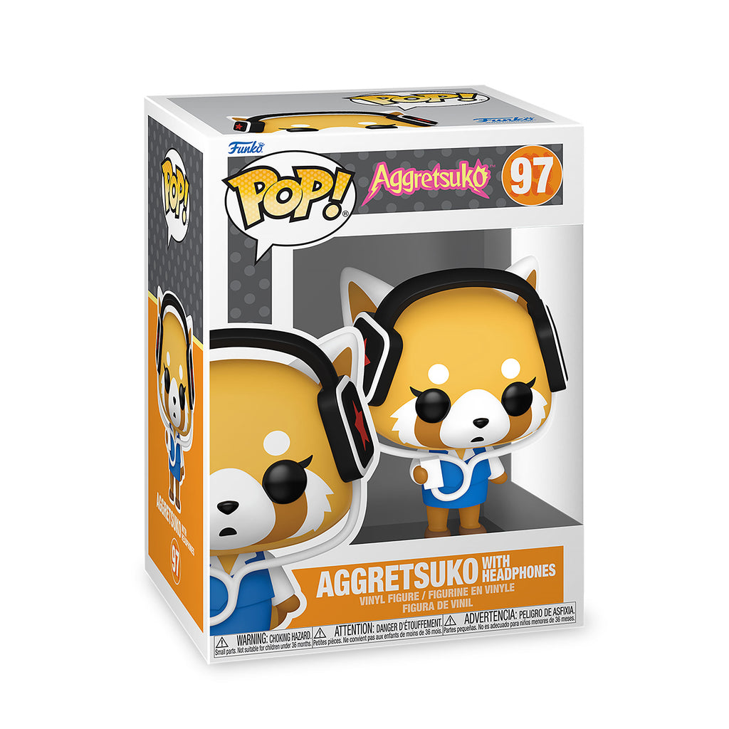 Productafbeelding Aggretsuko met Koptelefoon Funko Pop-figuur