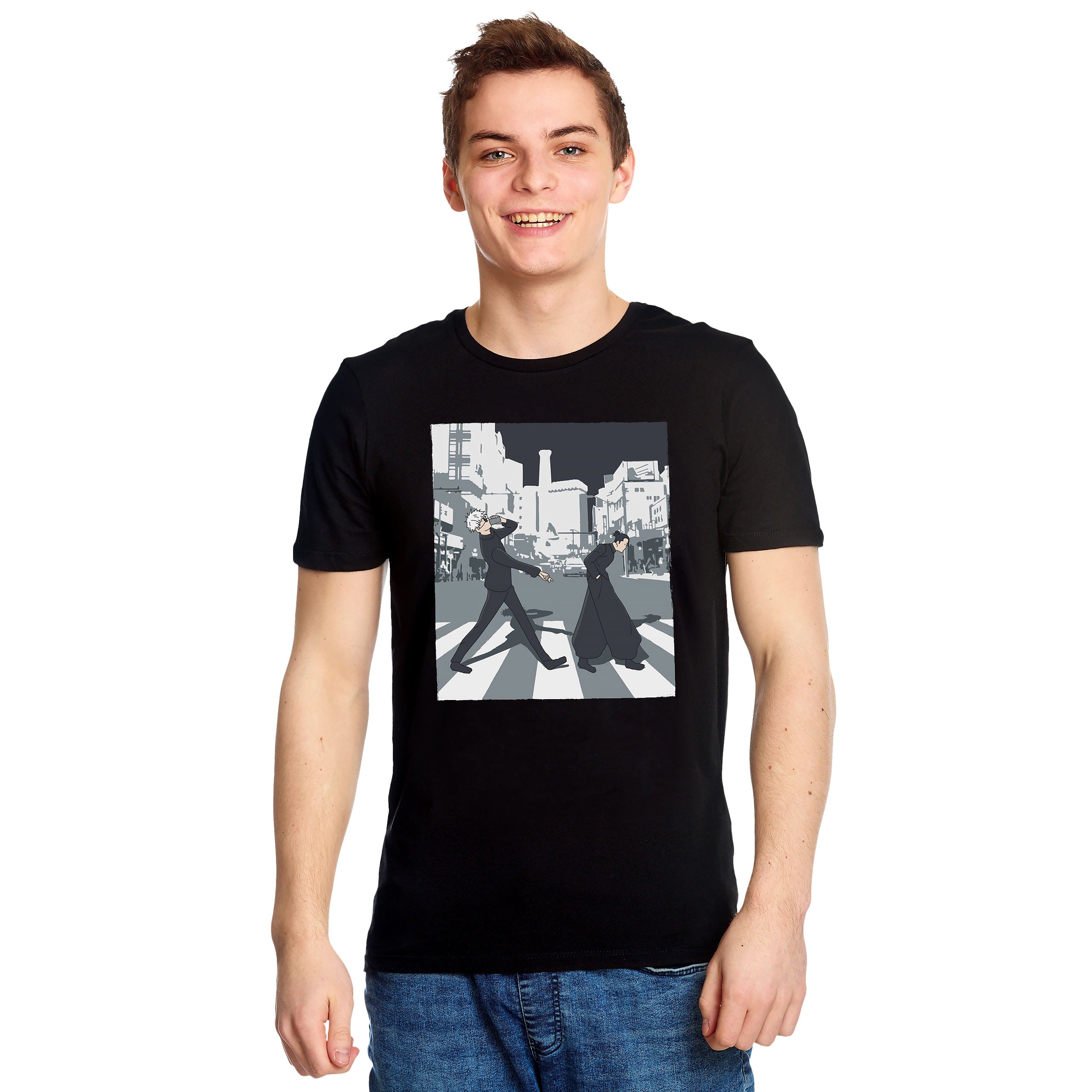 Productafbeelding Crosswalk T-shirt voor Jujutsu Kaisen fans zwart