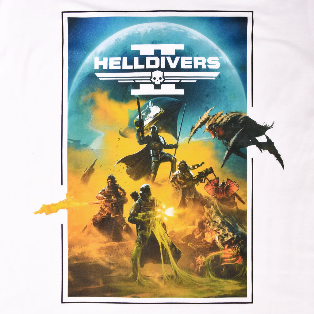 Productafbeelding Helldivers 2 - Key Art T-Shirt wit