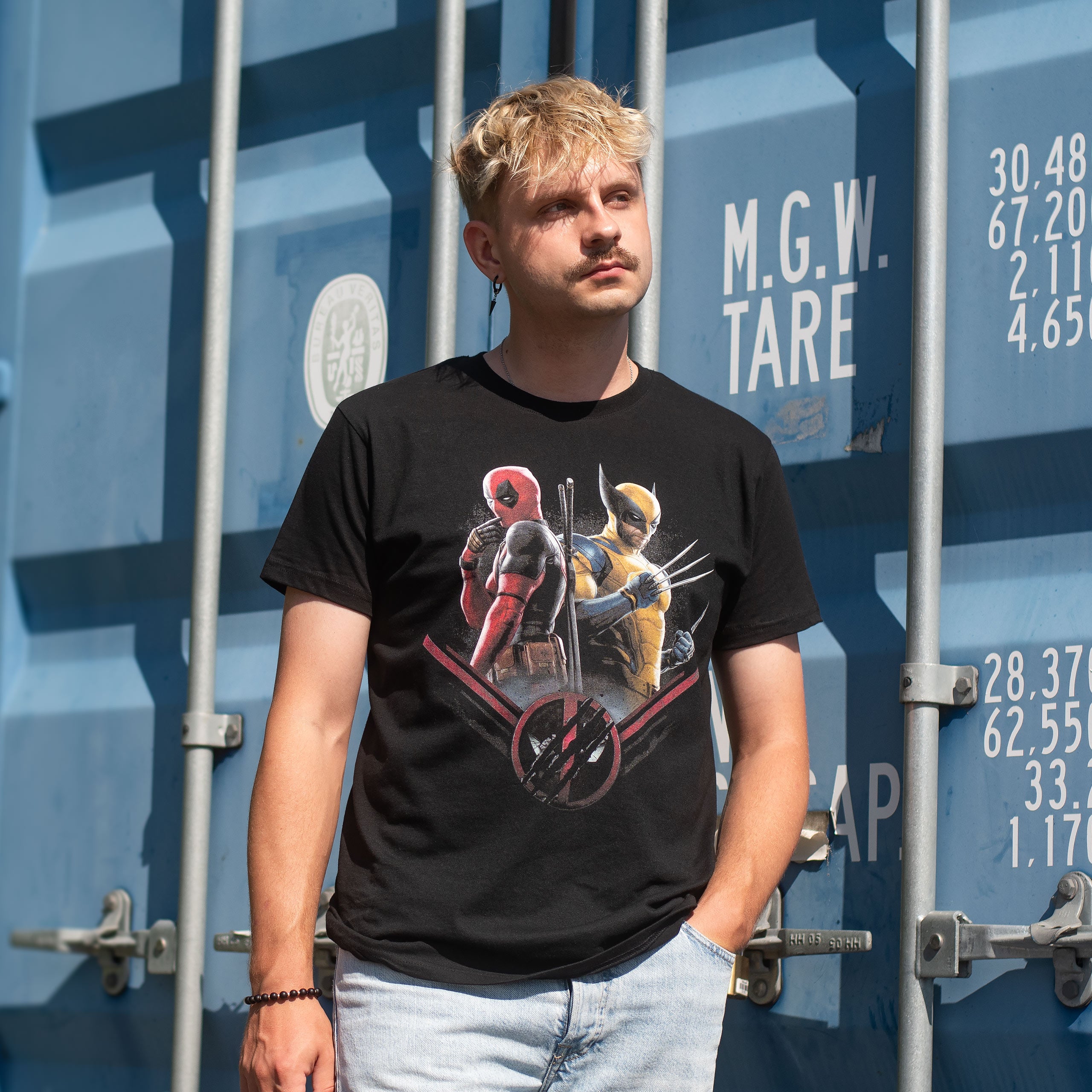 Productafbeelding Deadpool en Wolverine Double Trouble T-Shirt zwart