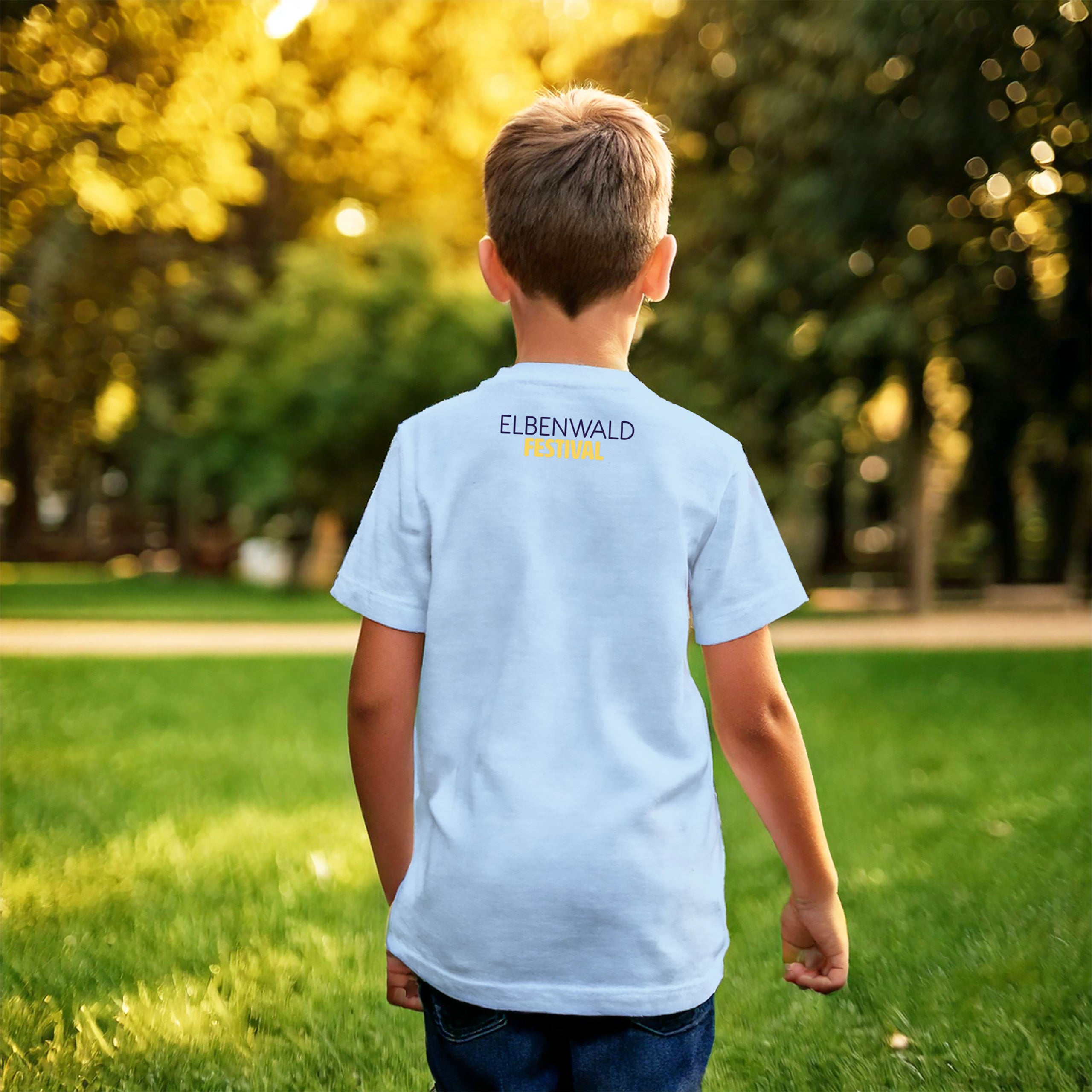 Productafbeelding Elbenwald Festival Neko Kat T-Shirt Kinderen blauw