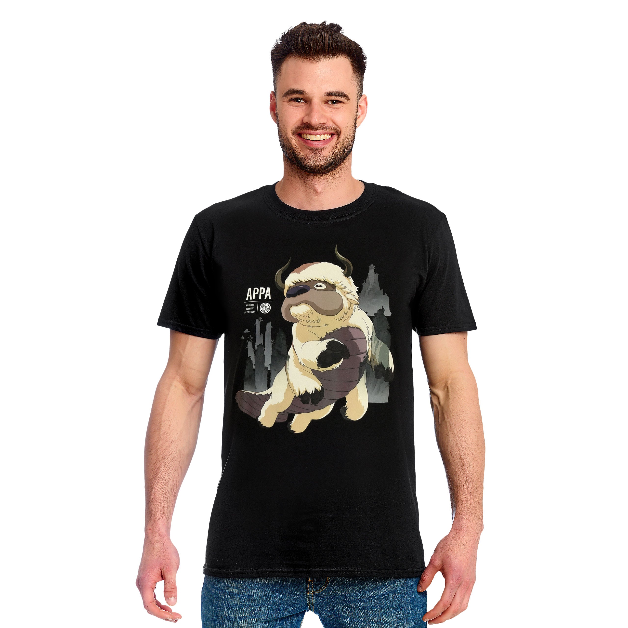 Productafbeelding Avatar De Laatste Luchtmeester - Vliegende Appa T-Shirt Zwart