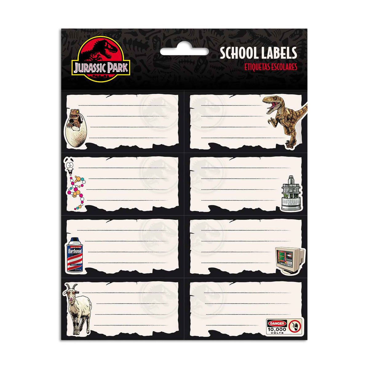 Productafbeelding Jurassic Park - Schoolstickers