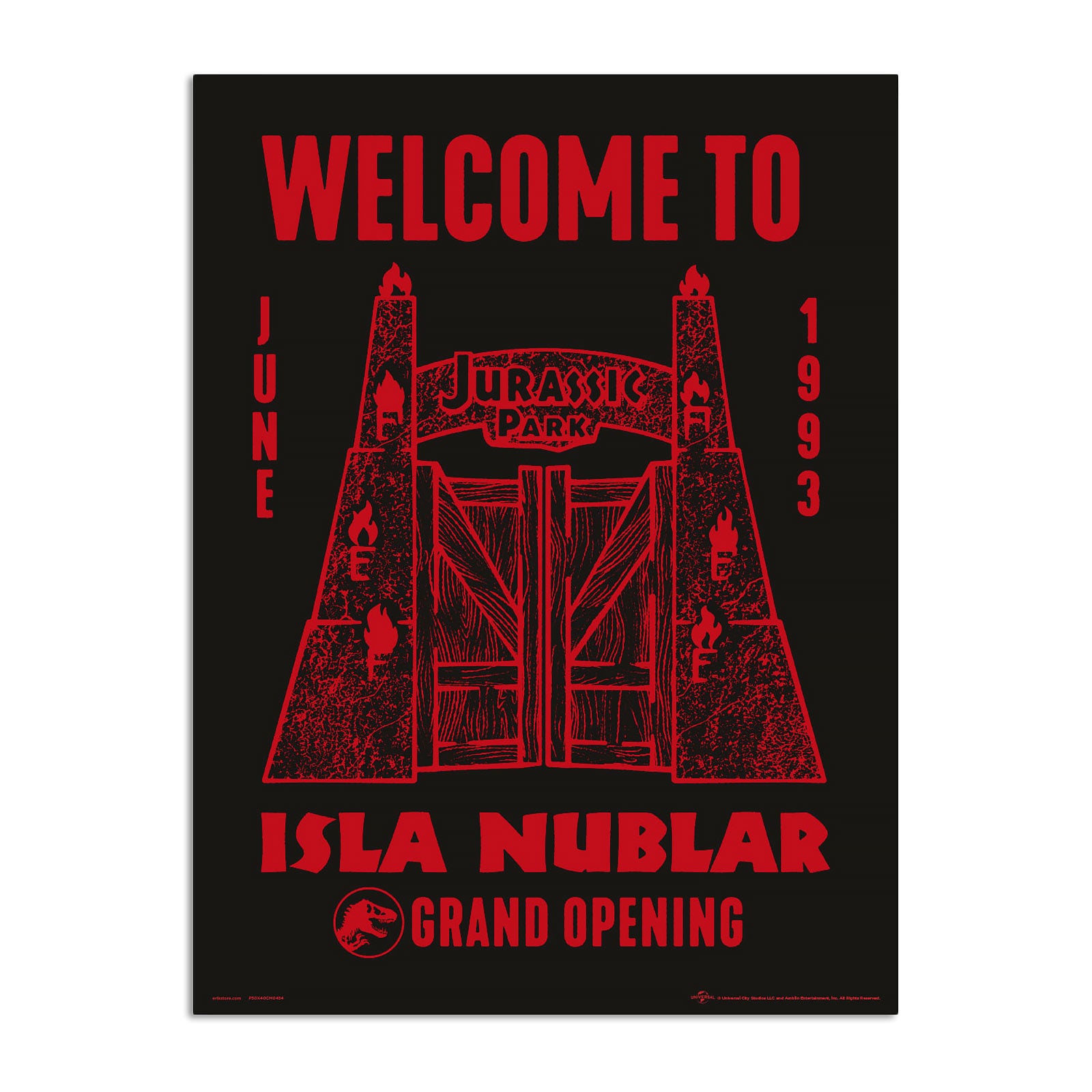Productafbeelding Jurassic Park - Welkom op Isla Nublar Muurschildering