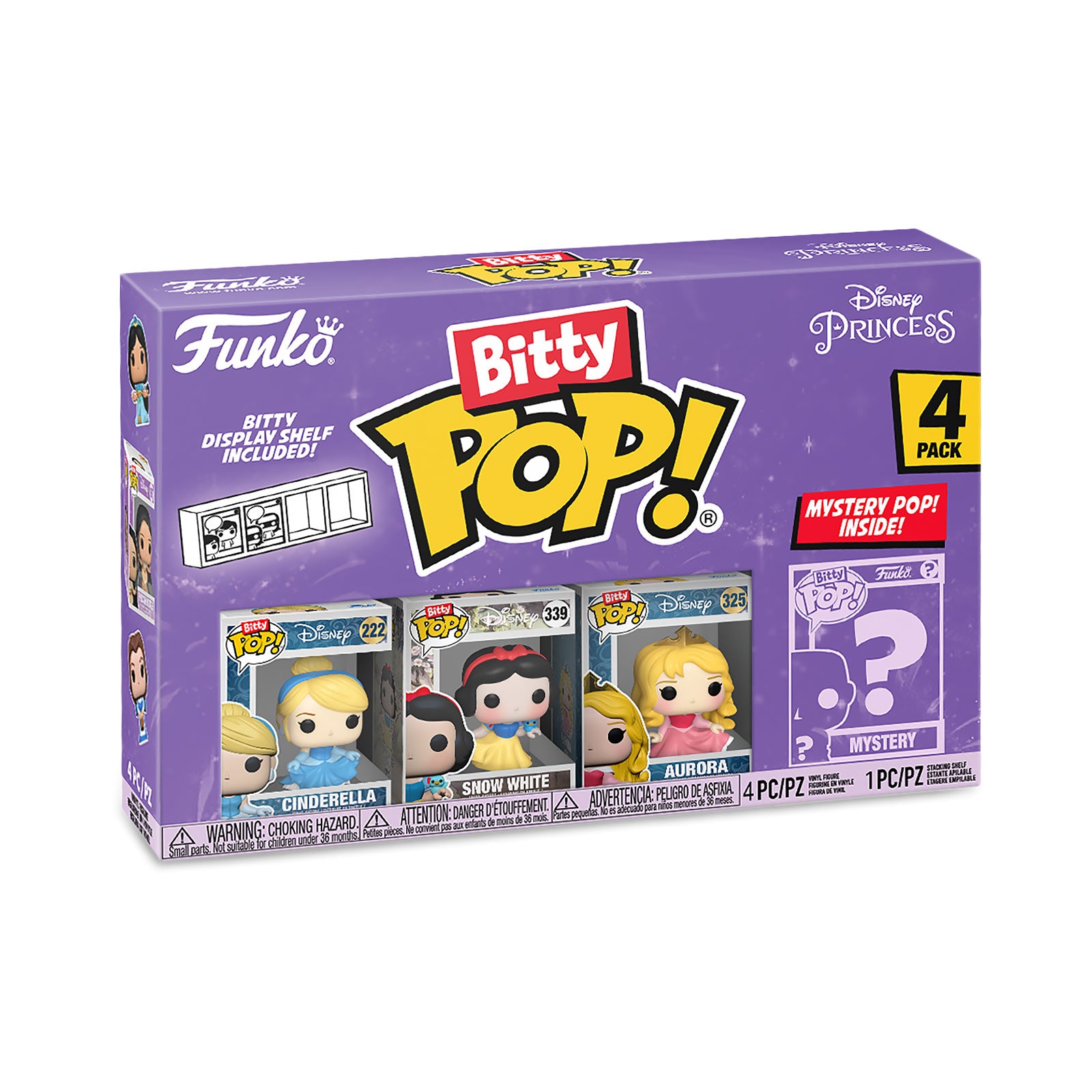 Productafbeelding Disney Princess - Funko Bitty Pop 4-delige Figurenset Serie 2