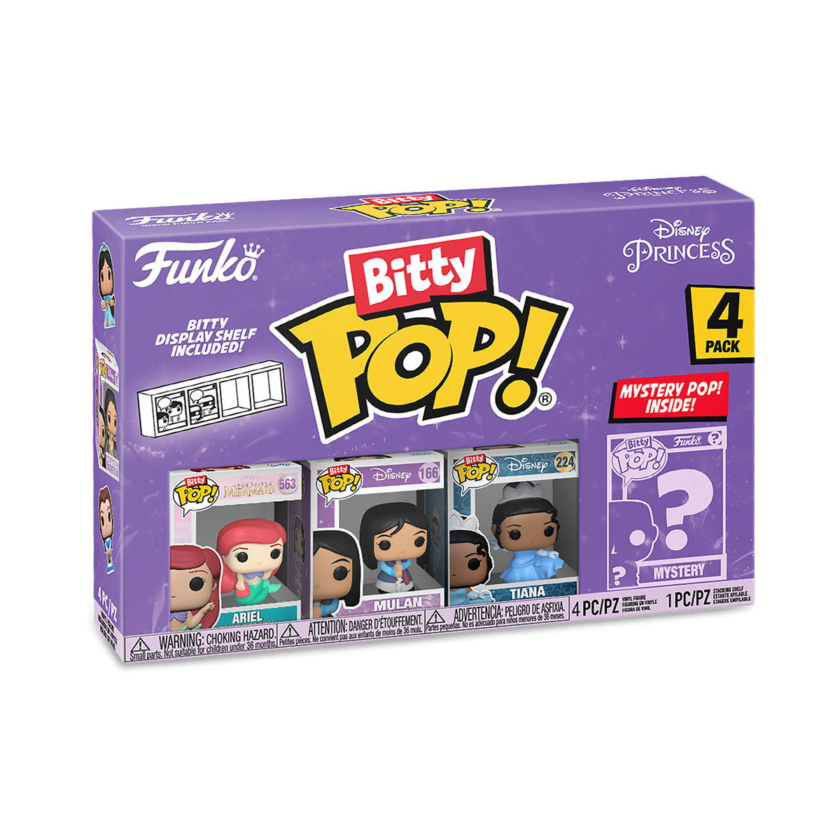 Productafbeelding Disney Princess - Funko Bitty Pop 4-delige Figurenset Serie 3