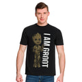 Productafbeelding Guardians of the Galaxy - Ik ben Groot Portret T-shirt zwart