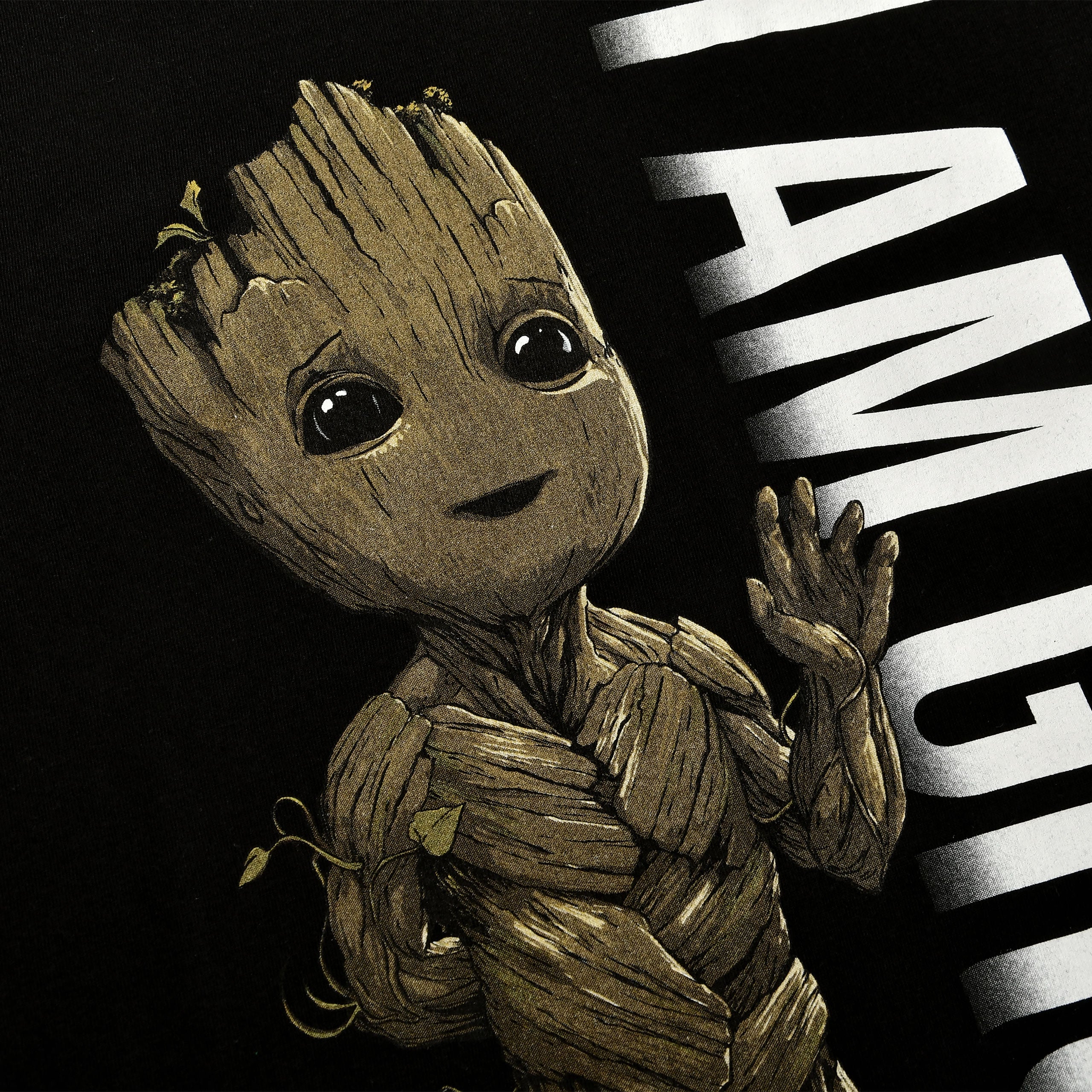 Productafbeelding Guardians of the Galaxy - Ik ben Groot Portret T-shirt zwart