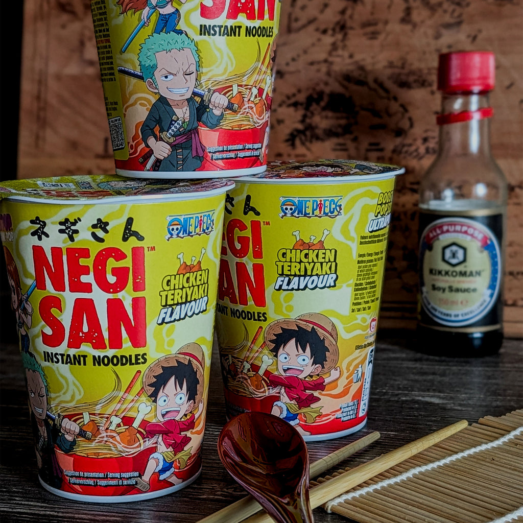 Productafbeelding Luffy, Zoro en Nami Chicken Teriyaki Instant Noedels - One Piece