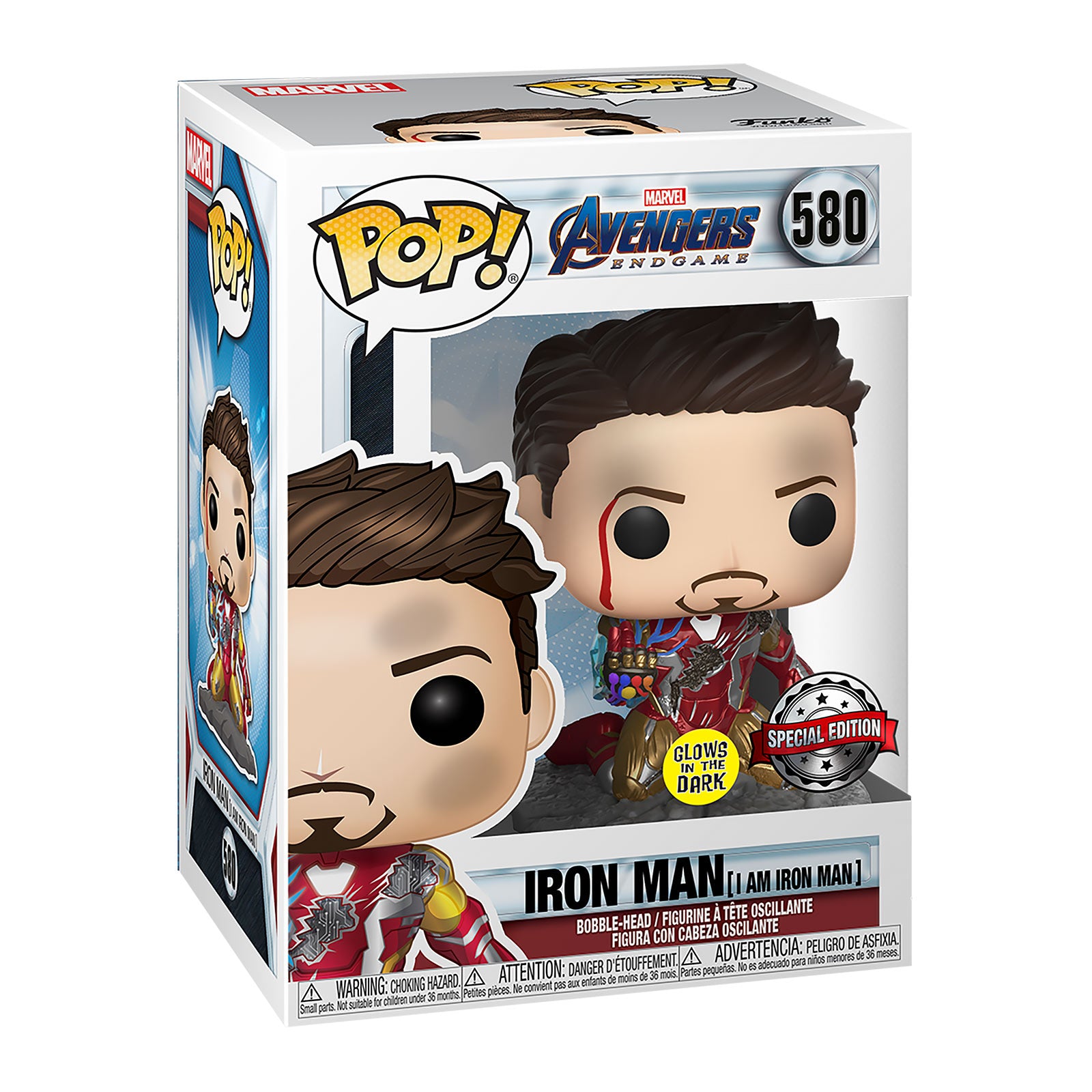 Productafbeelding Avengers Endgame - Iron Man Tony Stark Funko Pop Wobbelhoofdfiguur