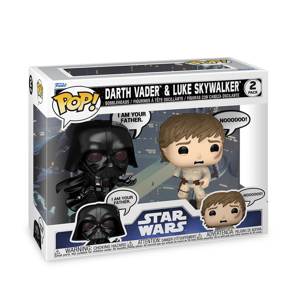 Productafbeelding Star Wars - Vader en Luke Funko Pop Wobbelhoofd Figuren 2-delige set