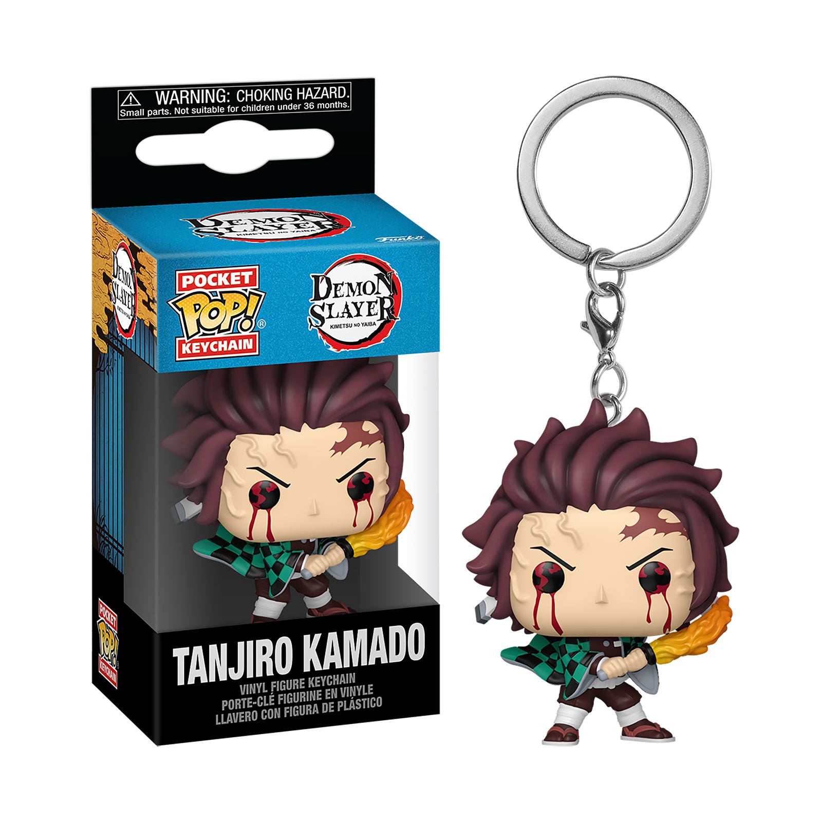 Productafbeelding Demon Slayer – Tanjiro (Sun Breathing) Funko Pop sleutelhanger