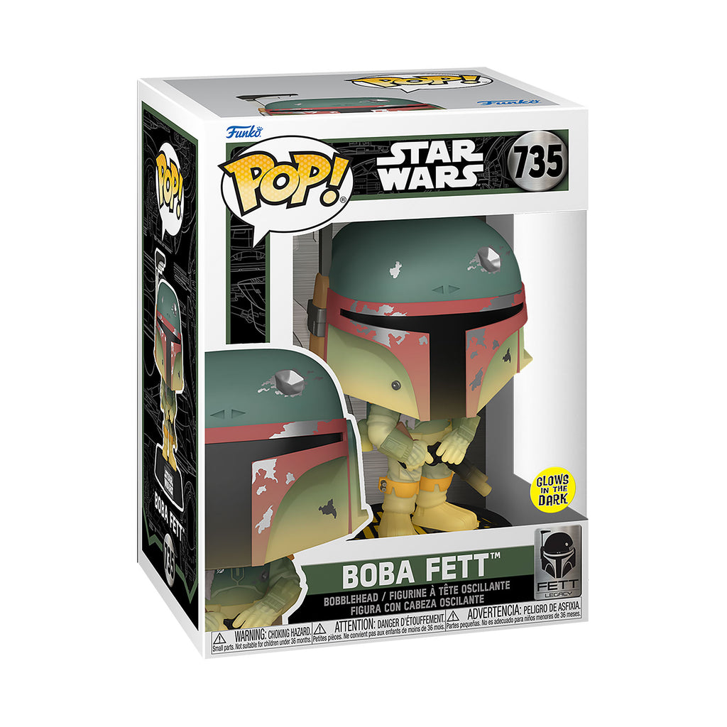 Productafbeelding Star Wars - Boba Fett Glow in the Dark Funko Pop Bobblehead Figuur