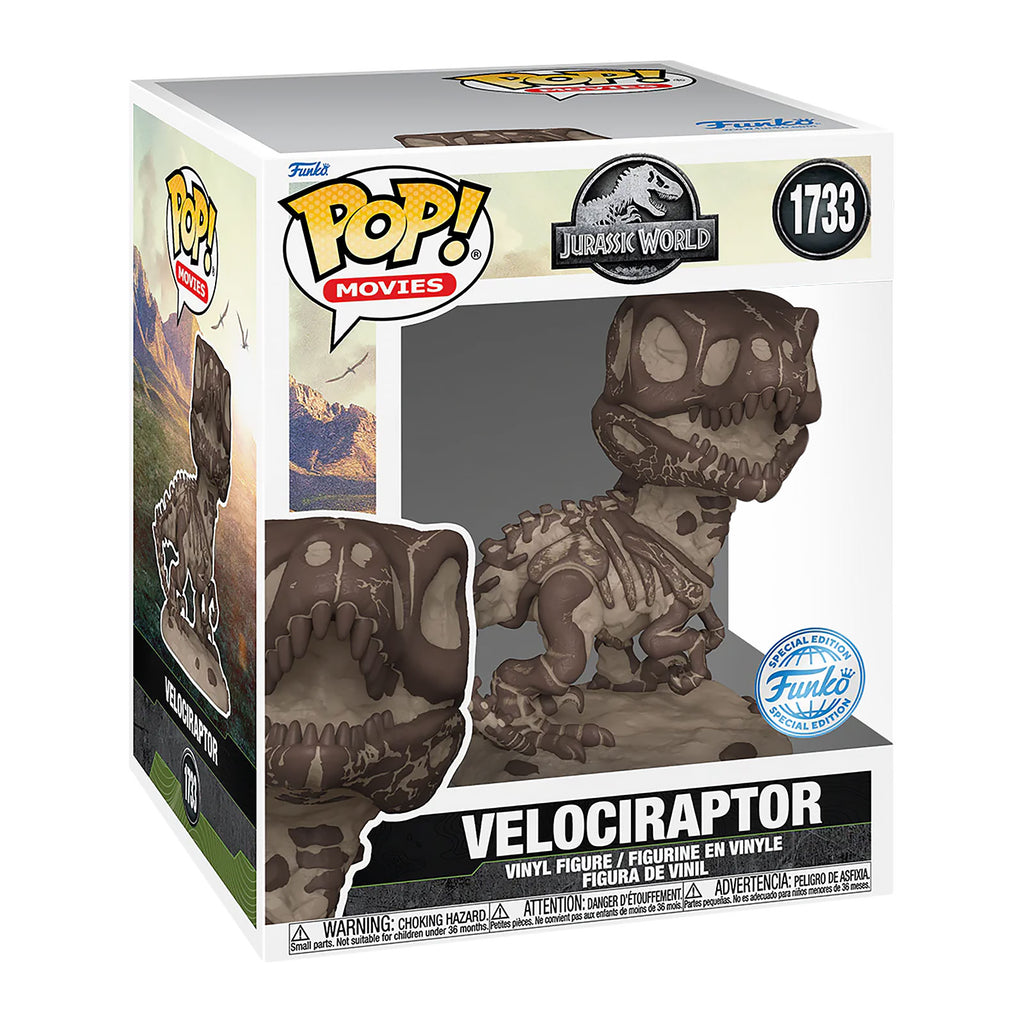 Productafbeelding Jurassic World - Velociraptor Fossiel Super Size Funko Pop Figuur
