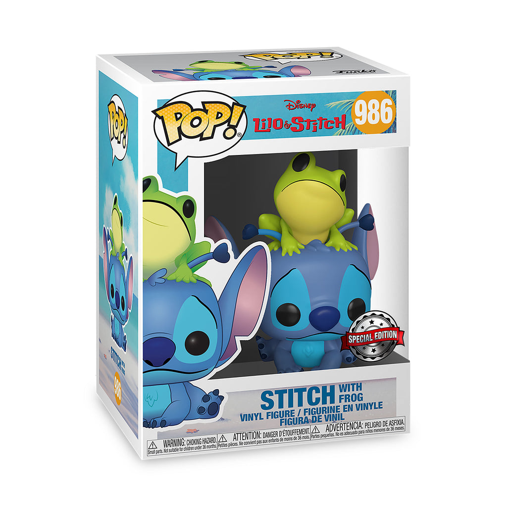 Productafbeelding Stitch met Kikker Funko Pop Figuur - Lilo & Stitch