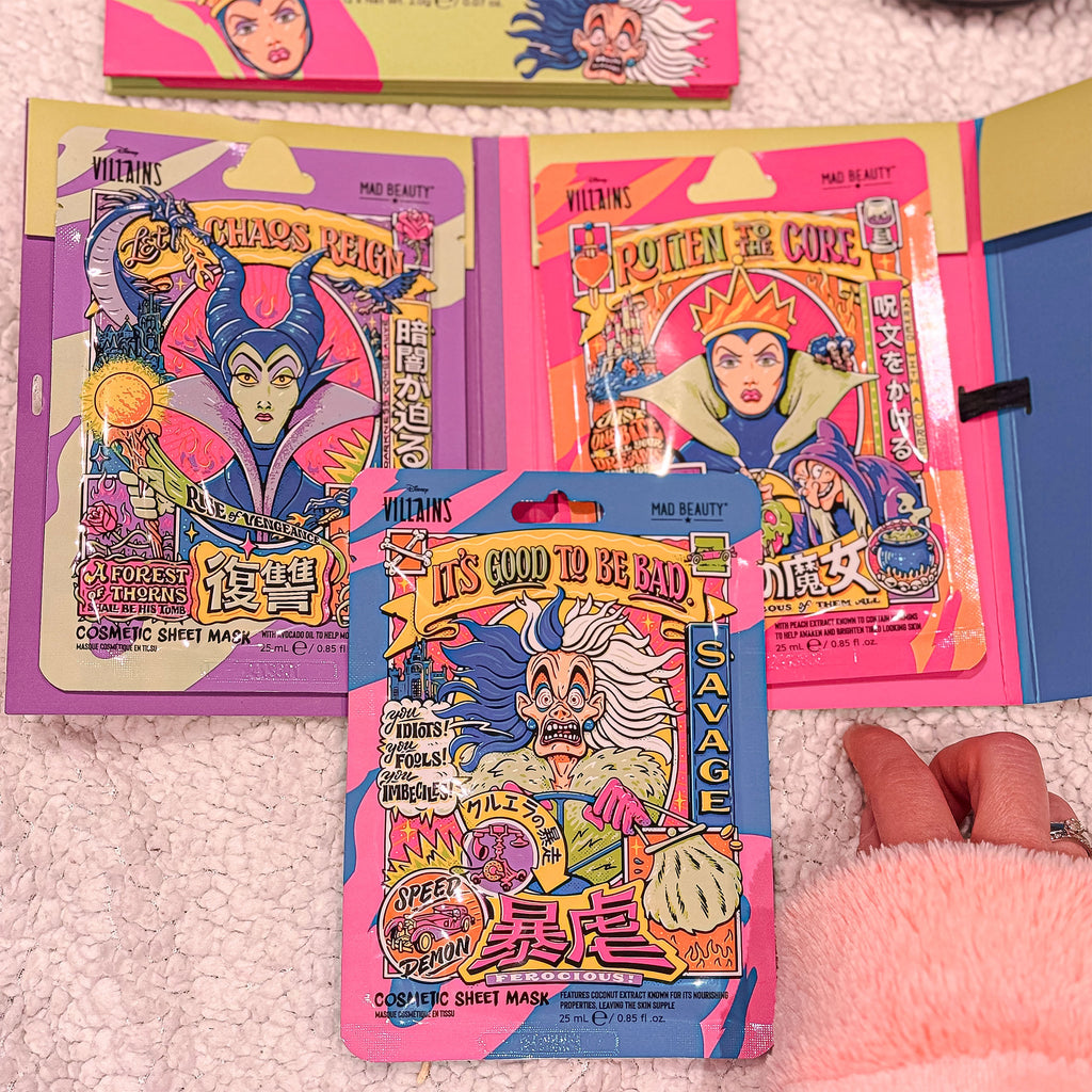 Productafbeelding Villains - Set van 3 sheetmaskers