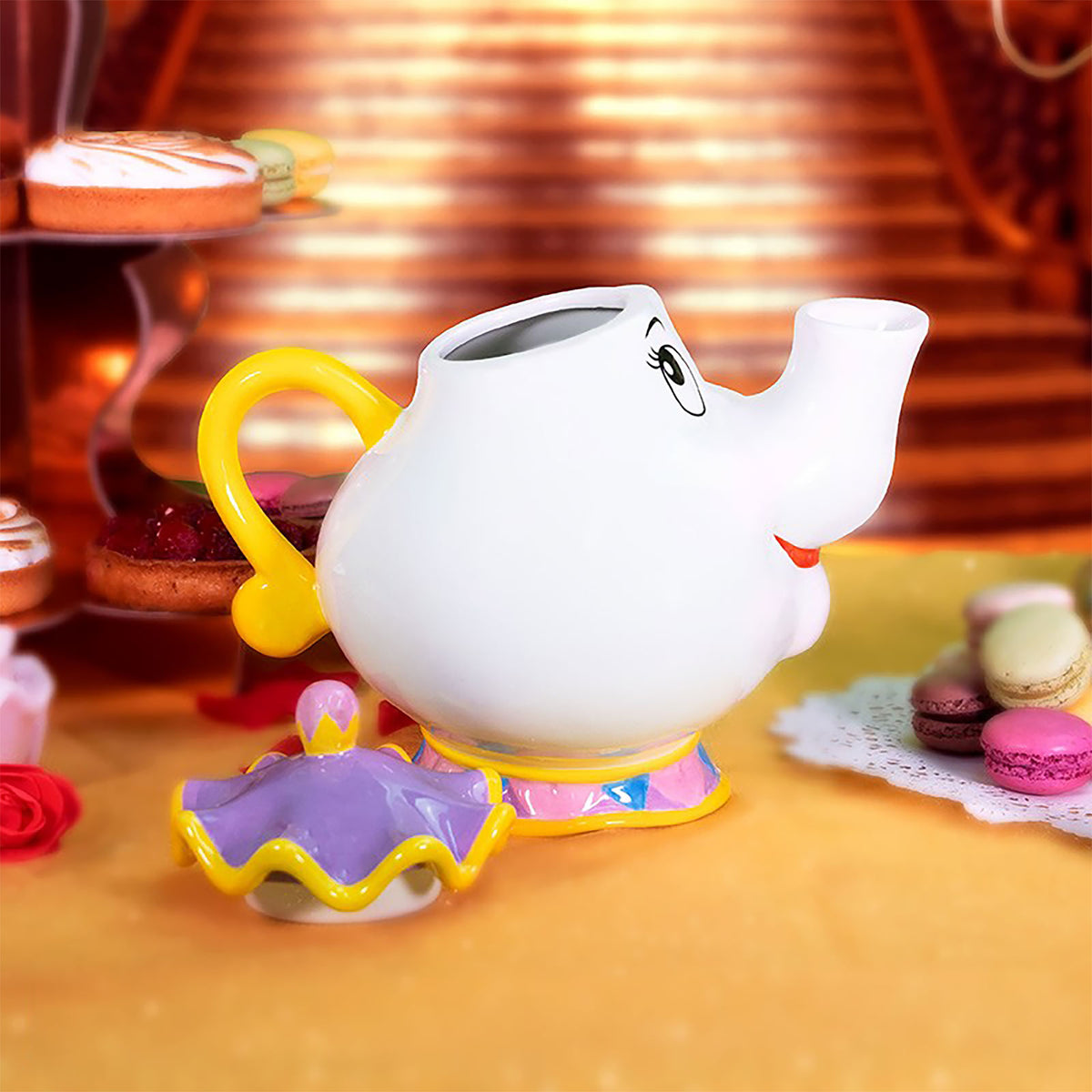 Productafbeelding Beauty and the Beast - Mevrouw Potts en Chip 3-delige theeset