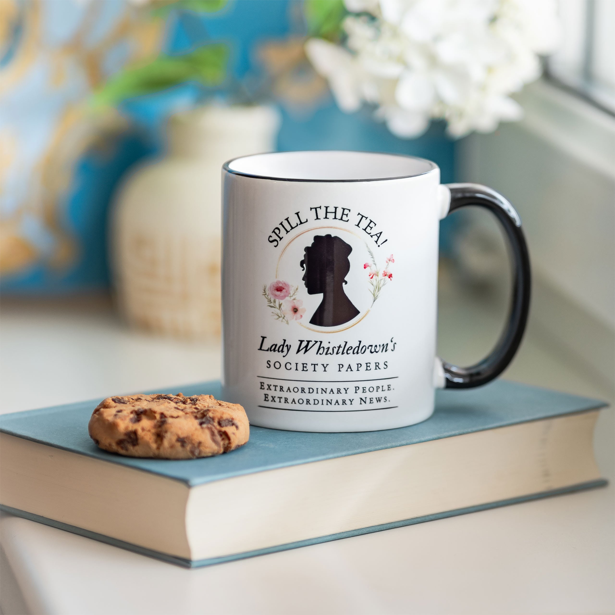 Product image Spill the Tea! Society Papers Mug for Bridgerton Fans