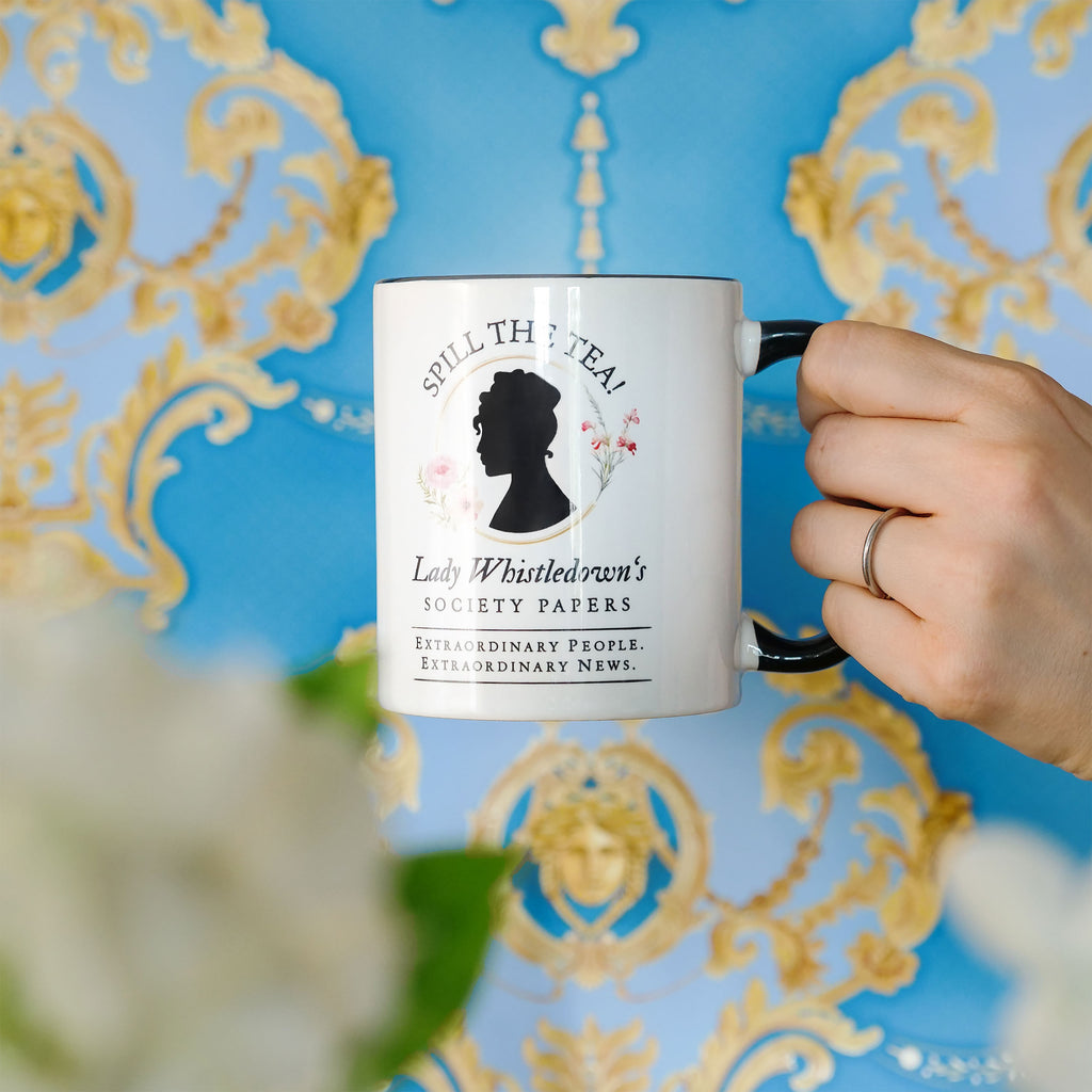 Productafbeelding Spill the Tea! Society Papers Beker voor Bridgerton Fans