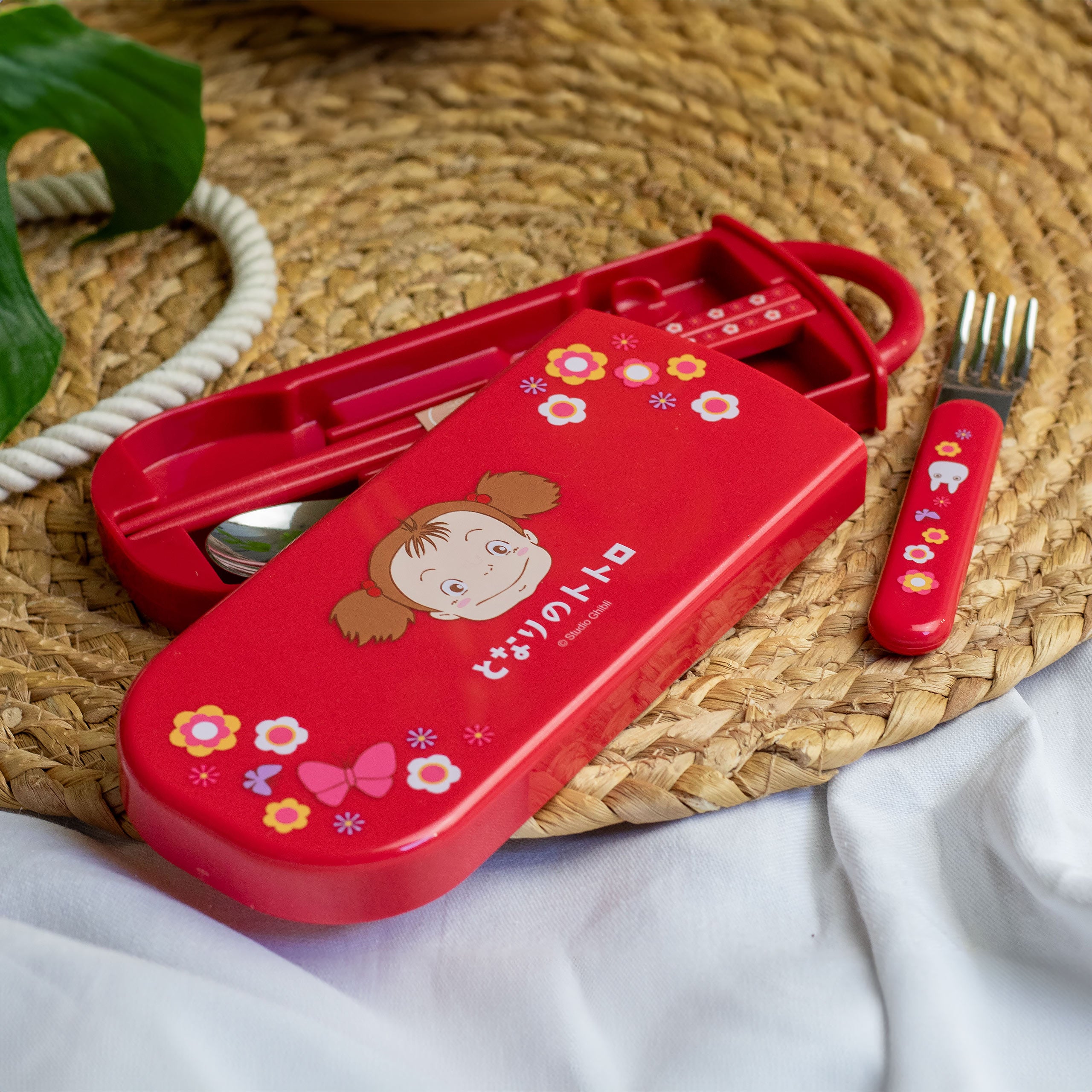 Productafbeelding Mijn Buurman Totoro - Mei Rood Bestekset