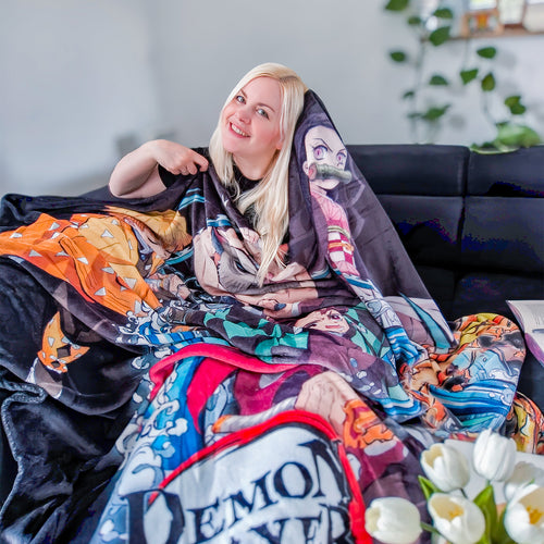 Productafbeelding Demon Slayer - Groep Fleece Dekentje