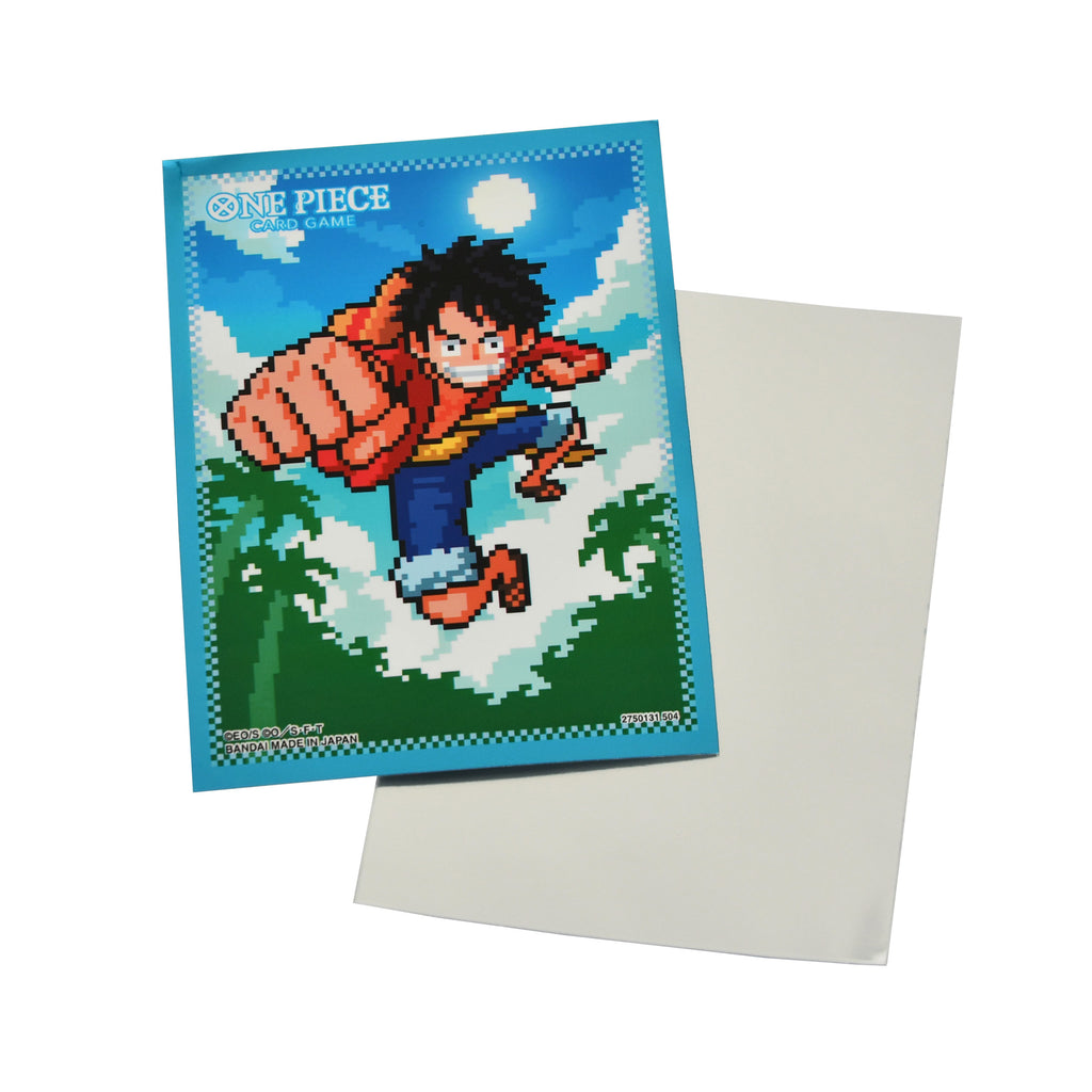 Productafbeelding One Piece Card Game - Luffy Pixelart Official Sleeve 8 Kaarthoezen