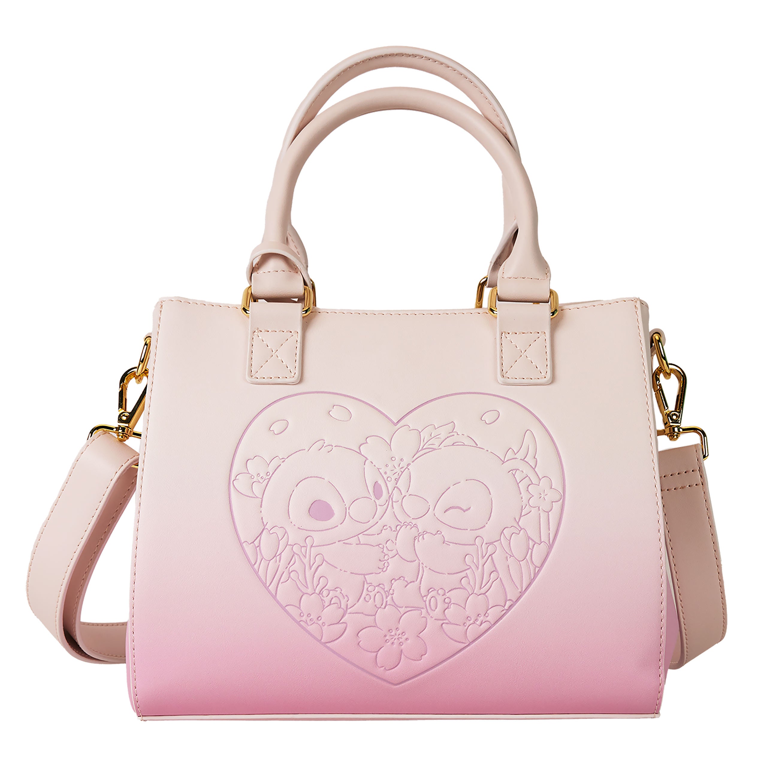 Productafbeelding Lilo & Stitch - Angel en Stitch Bloemen Crossbody Tas