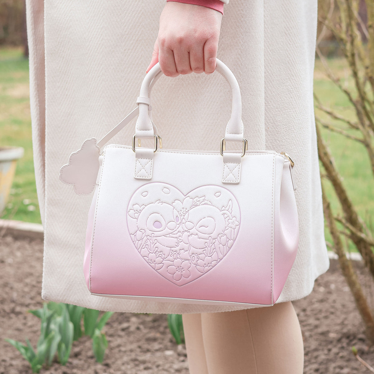 Productafbeelding Lilo & Stitch - Angel en Stitch Bloemen Crossbody Tas