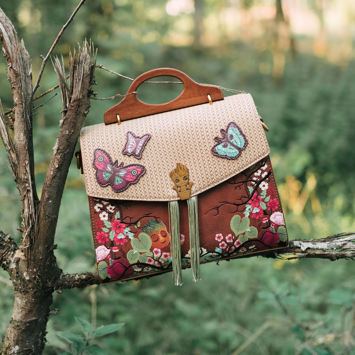 Productafbeelding Guardians of the Galaxy - Groot Bloemige Crossbody Tas