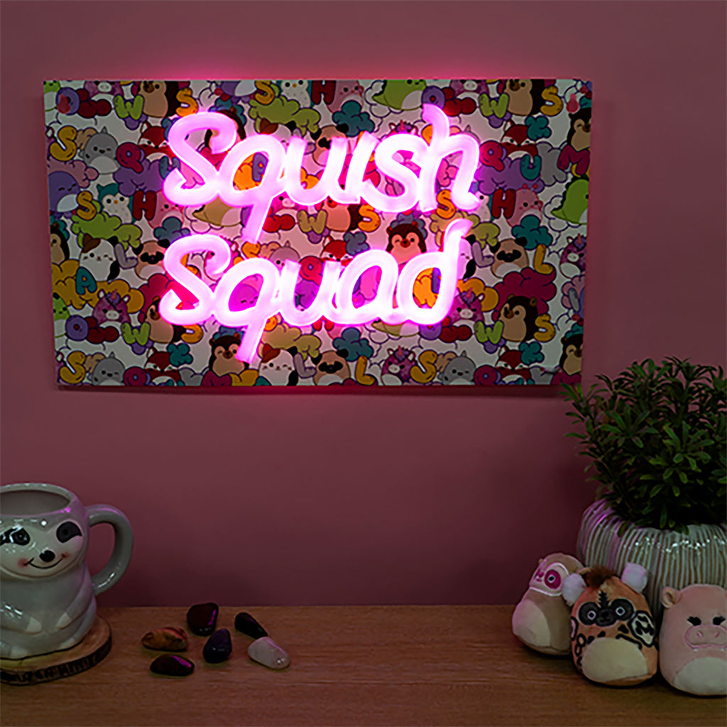 Productafbeelding Squishmallows - Squish Squad Neon Wandlamp