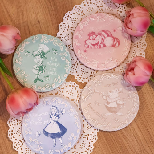 Productafbeelding Alice in Wonderland - Characters Onderzetters set van 4