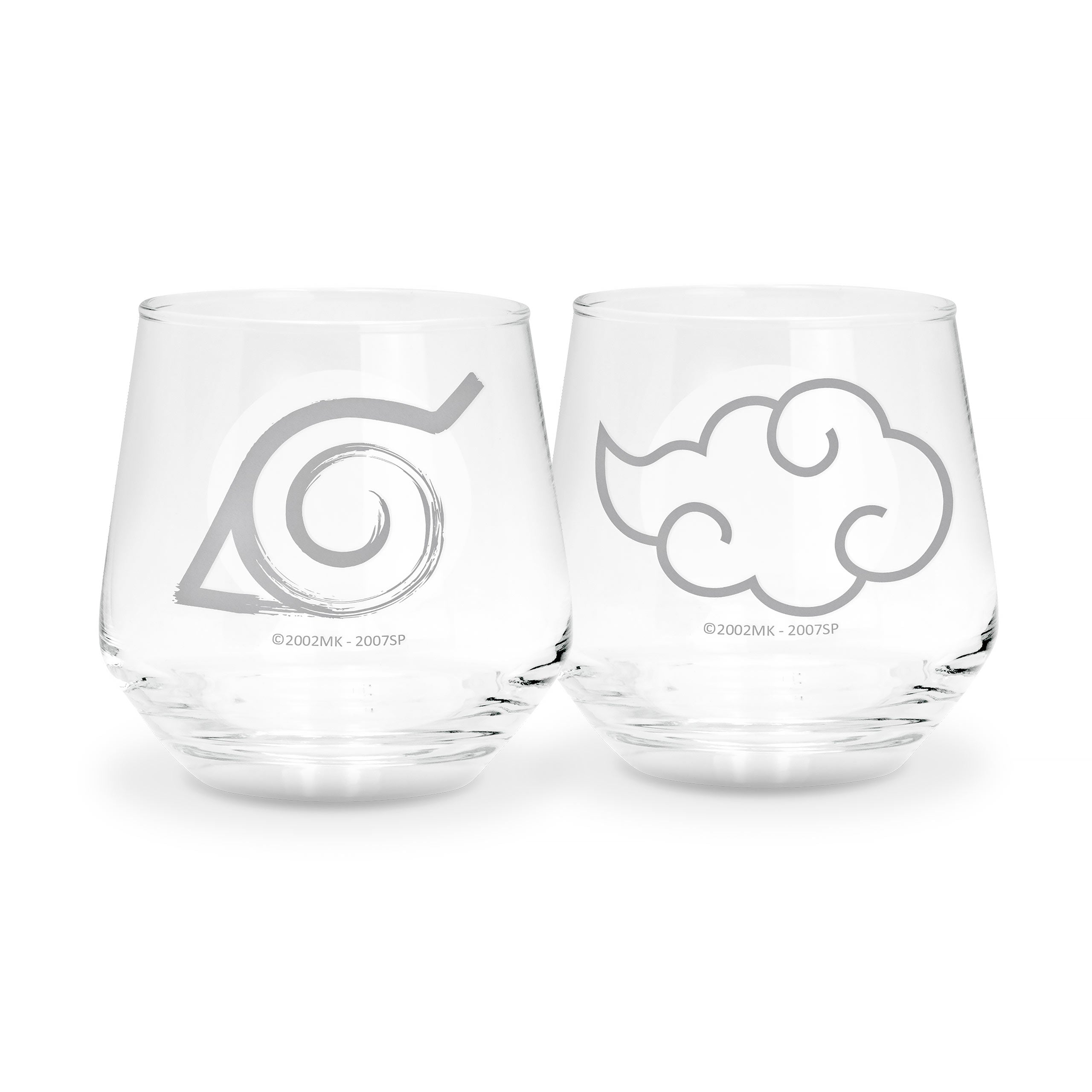 Productafbeelding Naruto Shippuden - Konoha & Akatsuki Glazen 2-delige Set