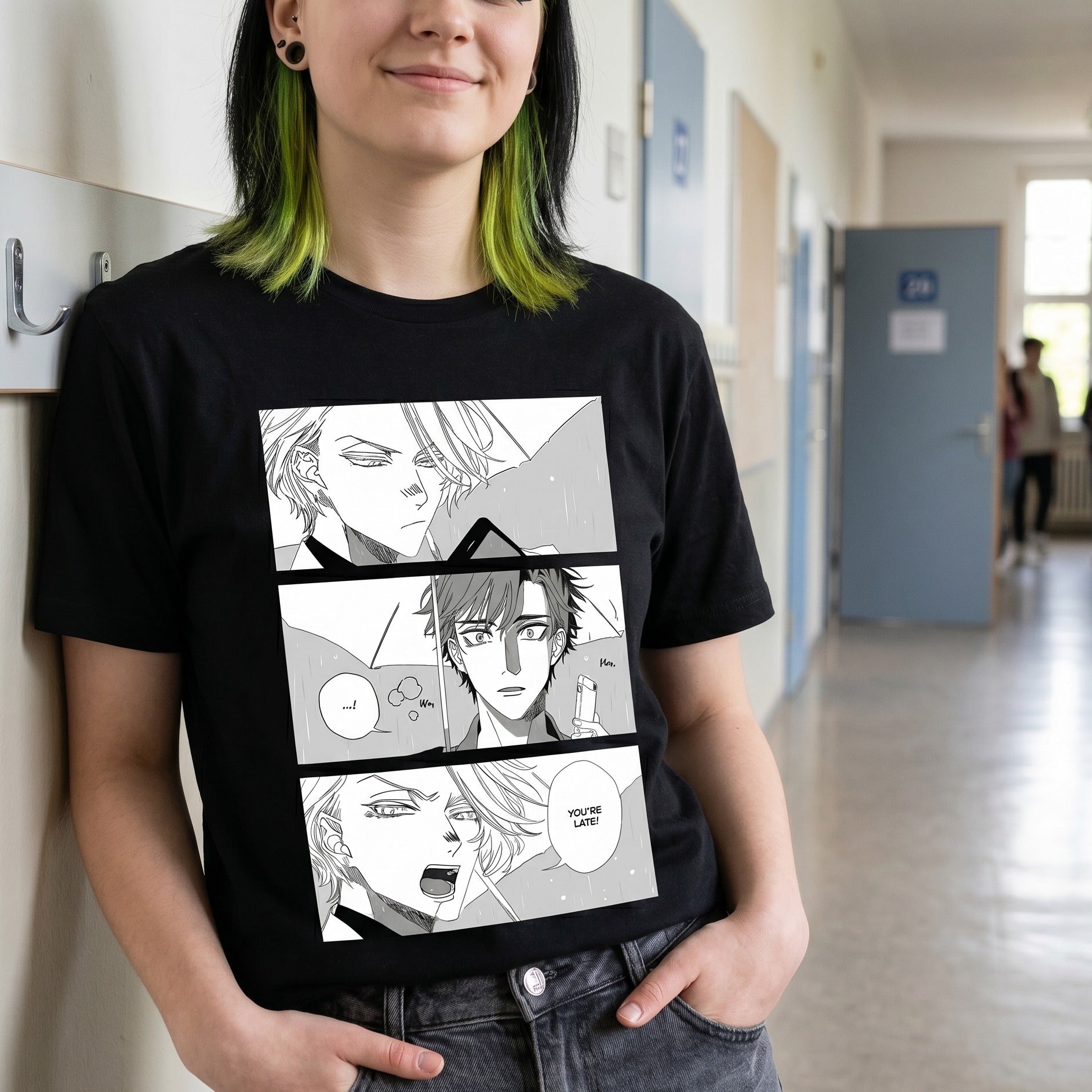 Productafbeelding 'You're Late' T-Shirt voor Therapy Game Fans
