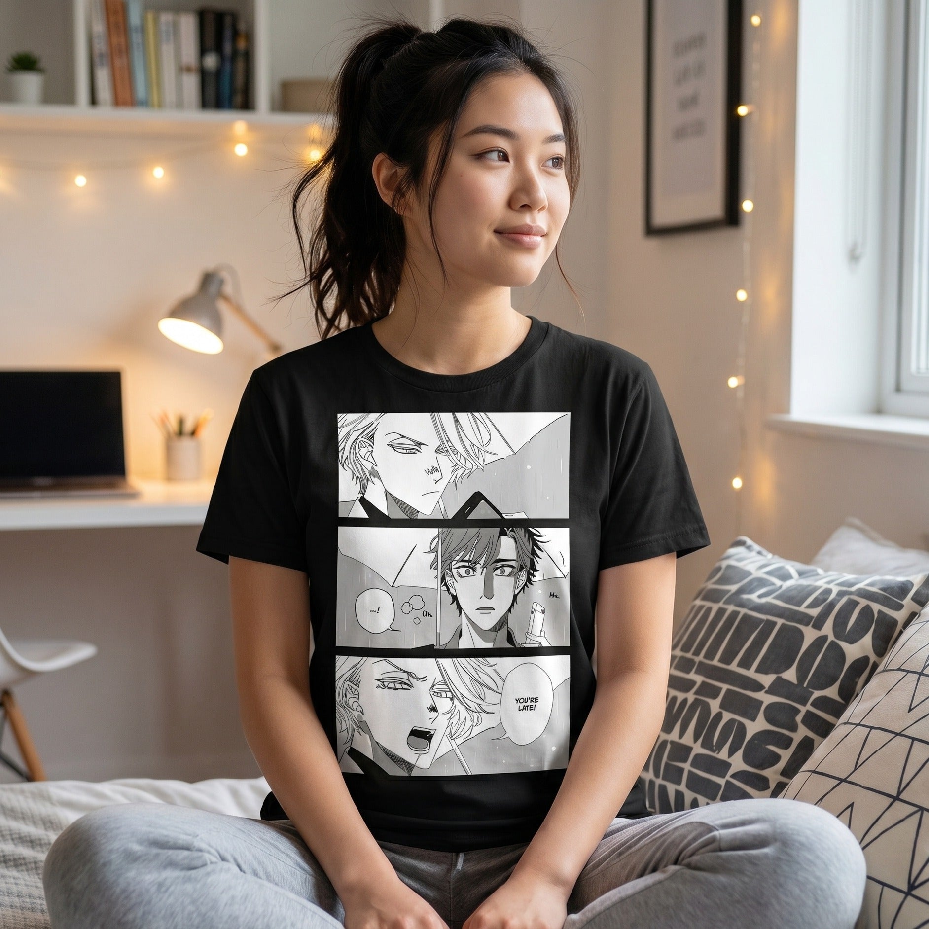Productafbeelding 'You're Late' T-Shirt voor Therapy Game Fans