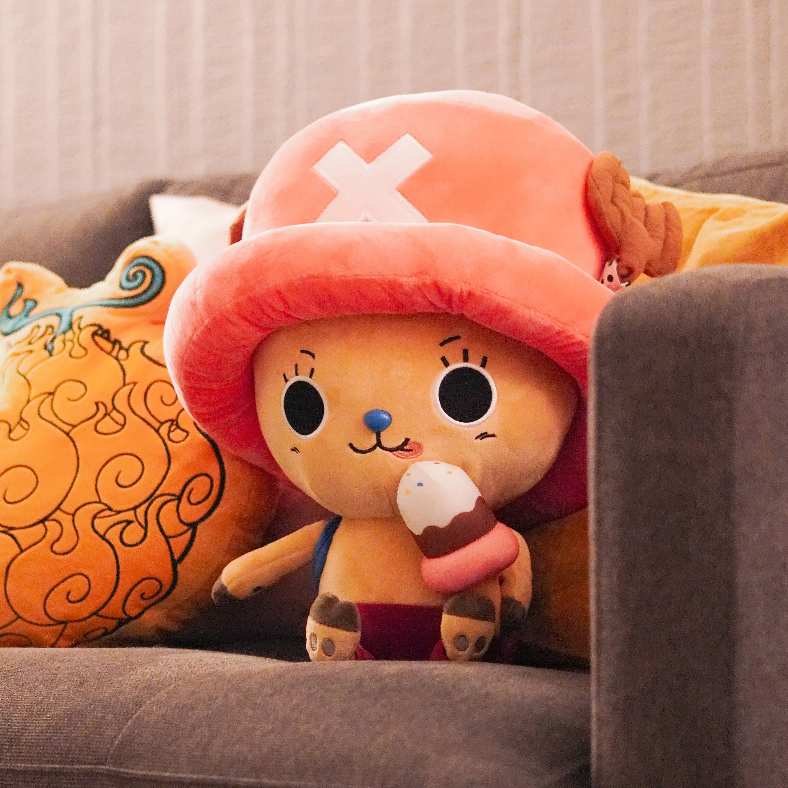 Productafbeelding One Piece - Tony Chopper met ijs New World Pluche Figuur XL
