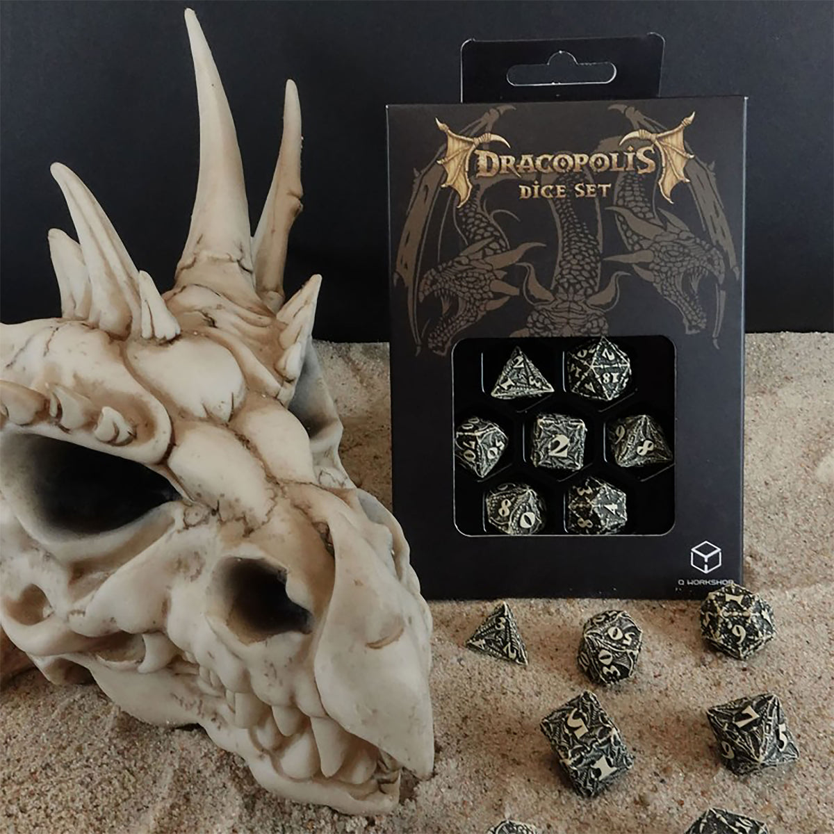 Productafbeelding Dracopolis - De Scandinavische Blackfang Dobbelsteen Set 7-delig