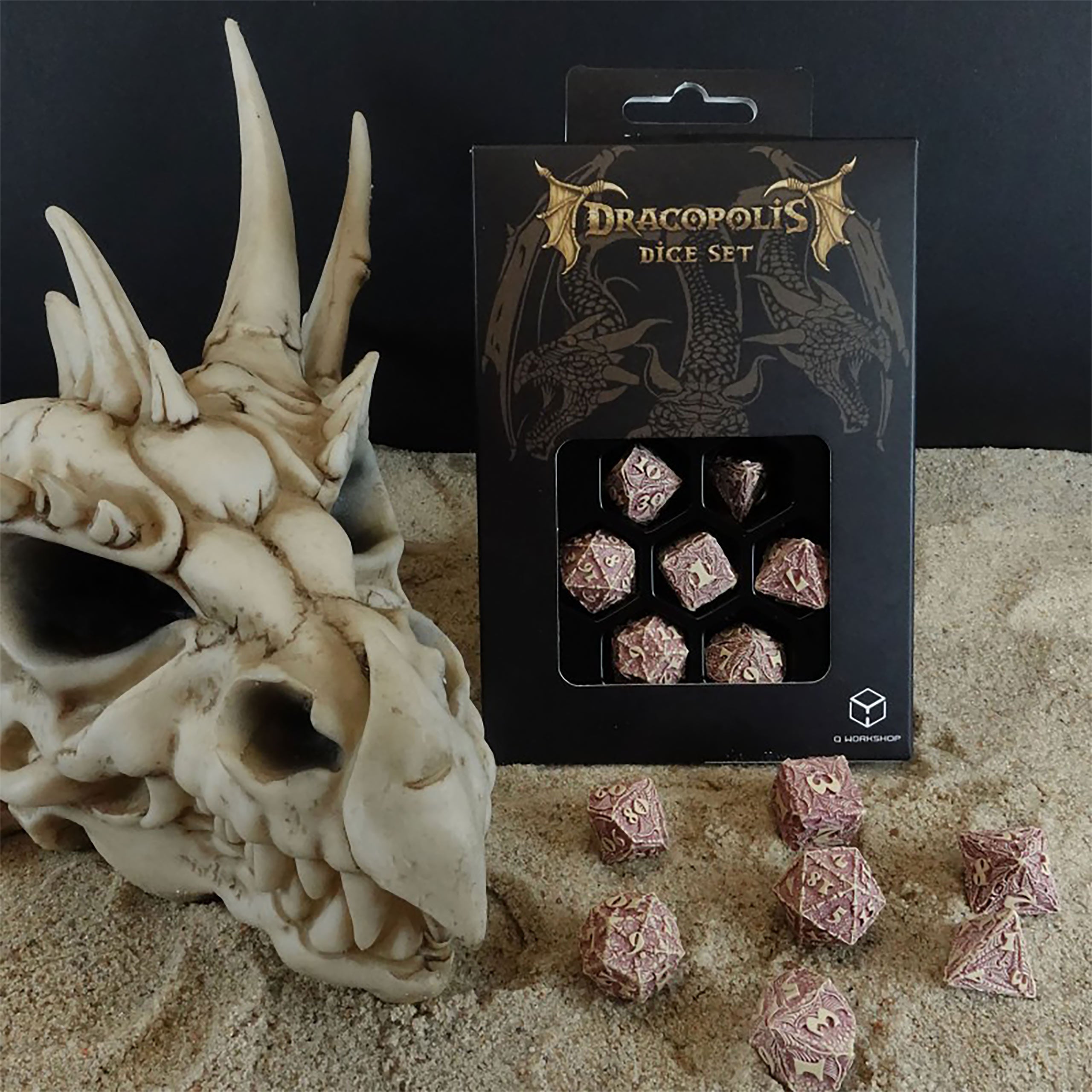 Productafbeelding Dracopolis - De Yucatan Featherwing Dobbelsteen Set 7-delig