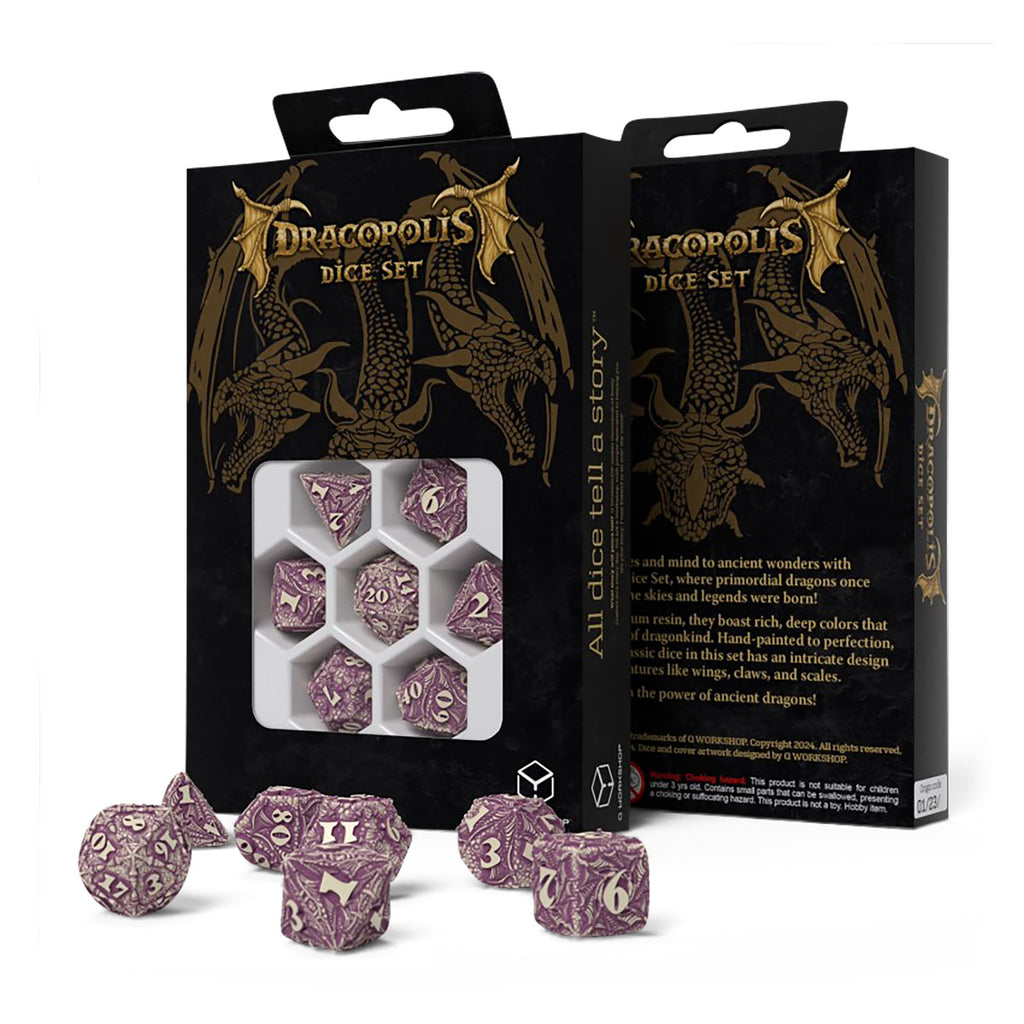 Productafbeelding Dracopolis - De Yucatan Featherwing Dobbelsteen Set 7-delig
