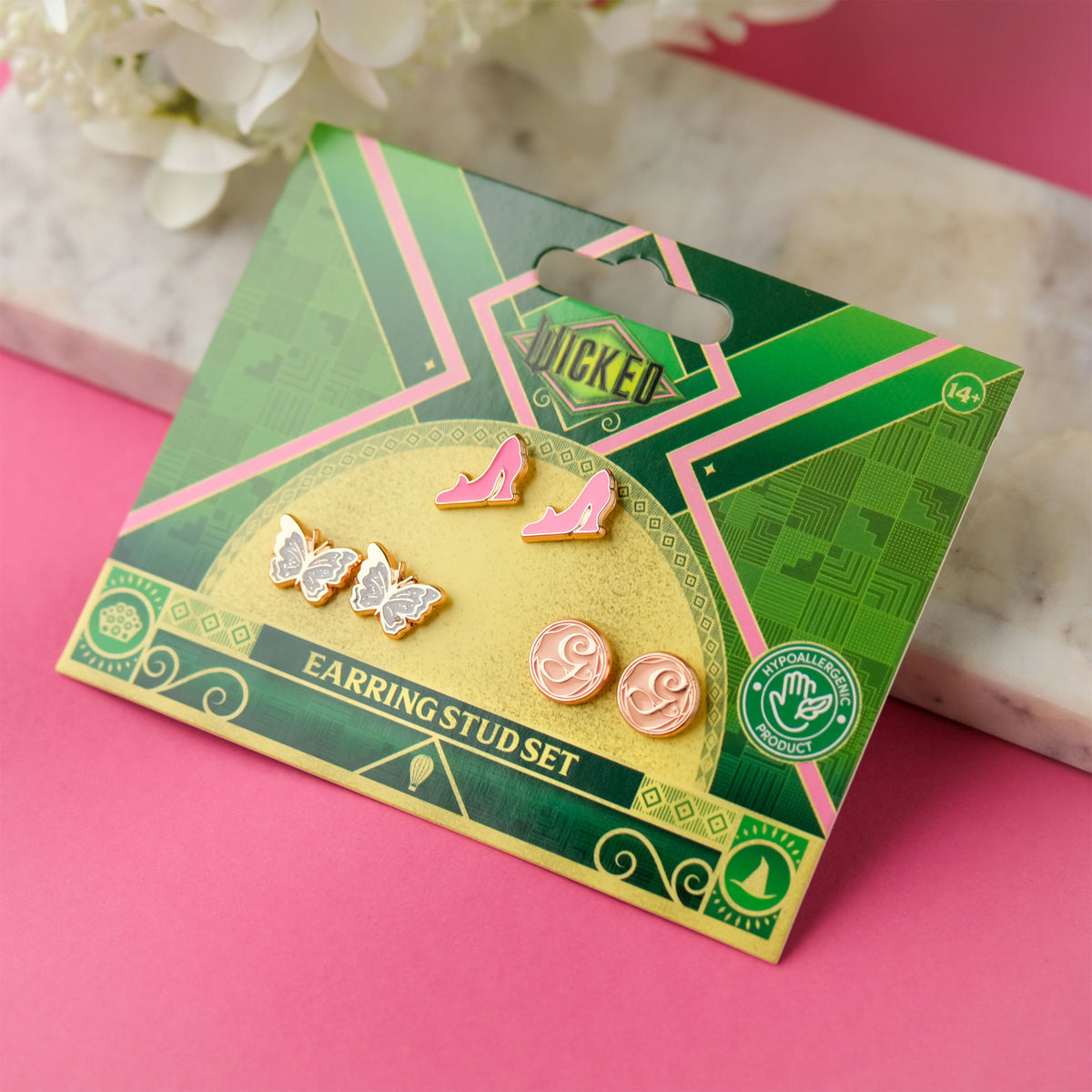Productafbeelding Wicked - Glinda Oorbellen 3-delige set