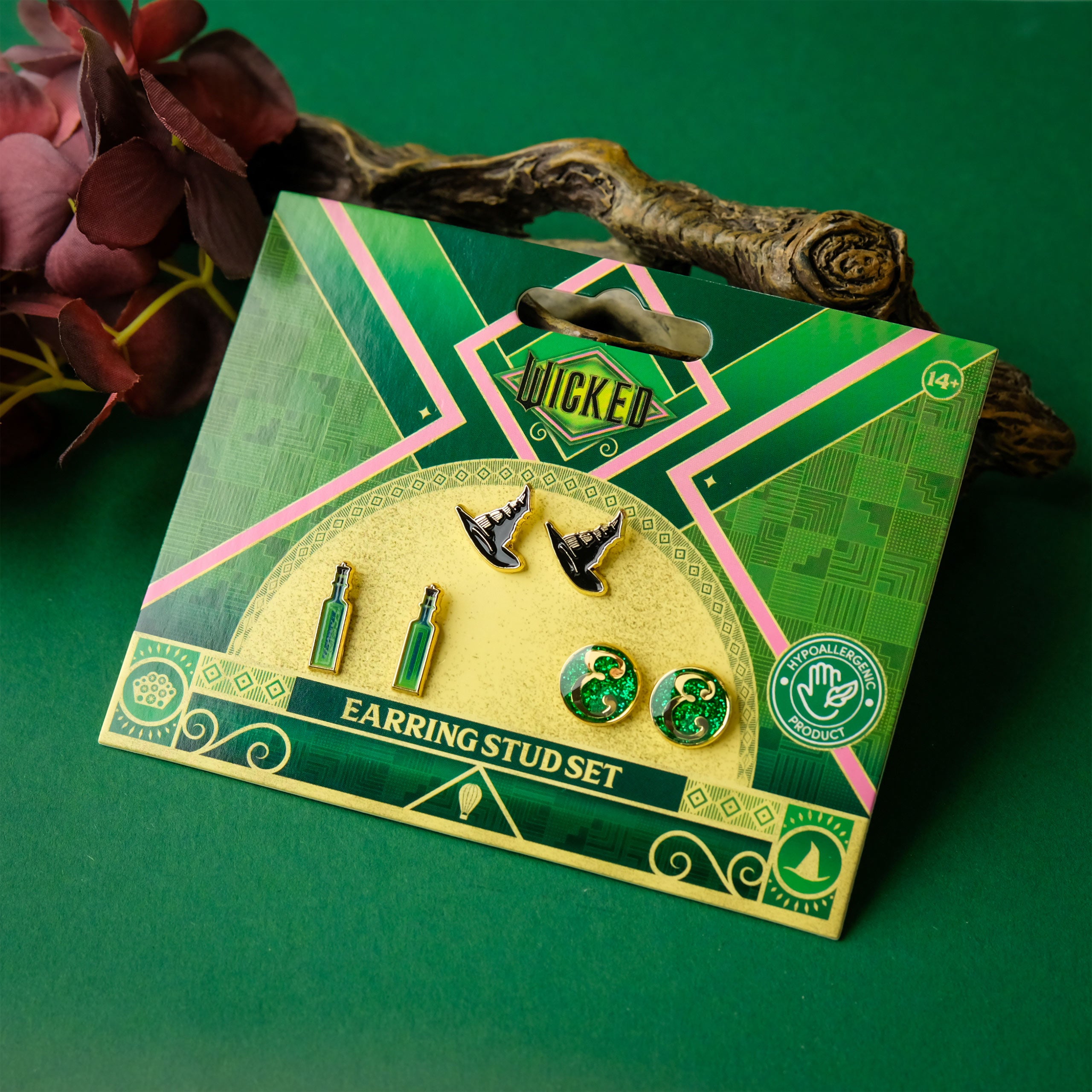 Productafbeelding Wicked - Elphaba Oorbellen 3-delige Set