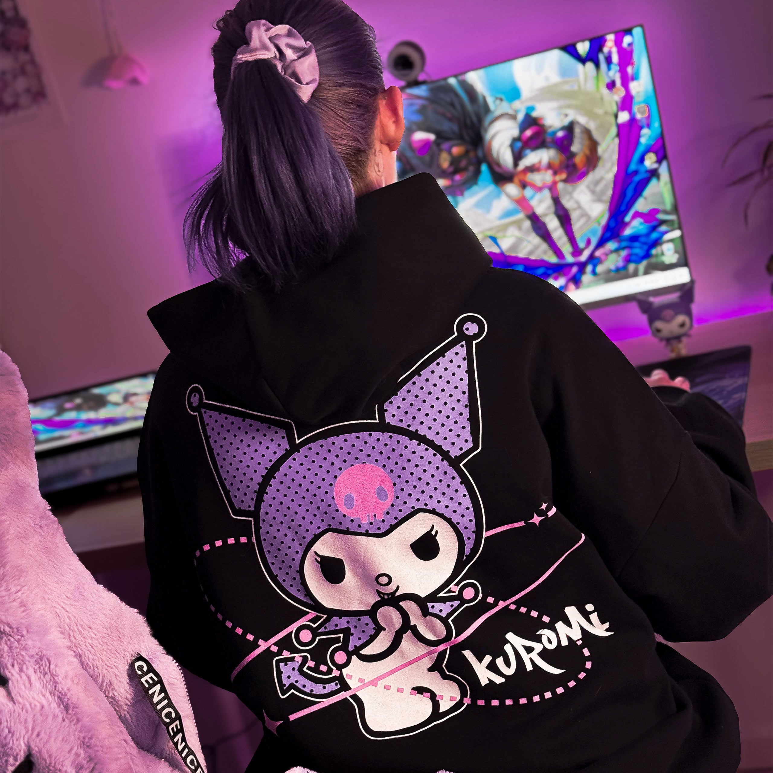 Productafbeelding Sanrio - Kuromi Hoodie zwart