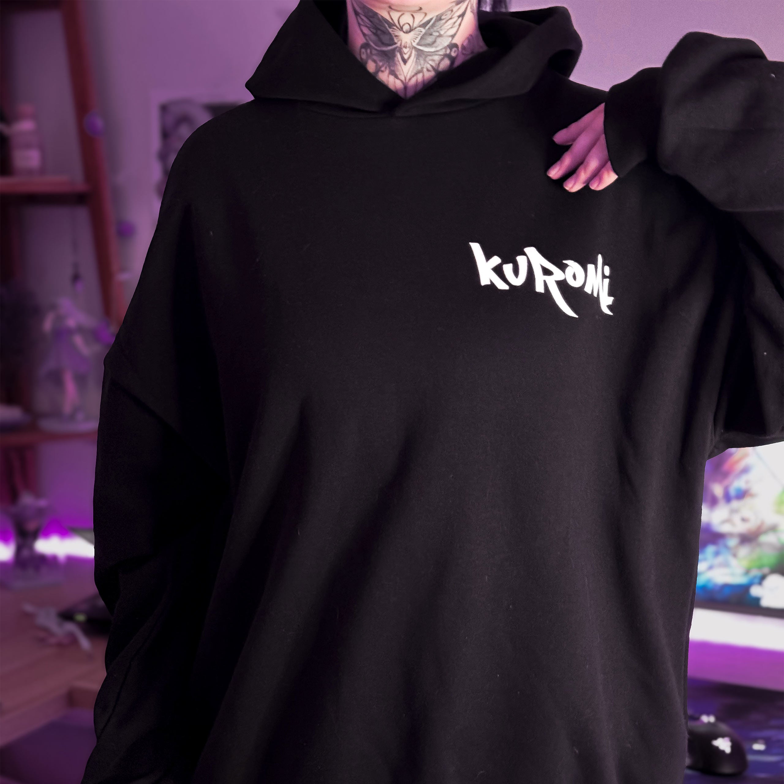 Productafbeelding Sanrio - Kuromi Hoodie zwart