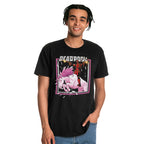 Productafbeelding Deadpool - Pink Unicorn Ride T-shirt zwart