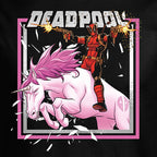 Productafbeelding Deadpool - Pink Unicorn Ride T-shirt zwart