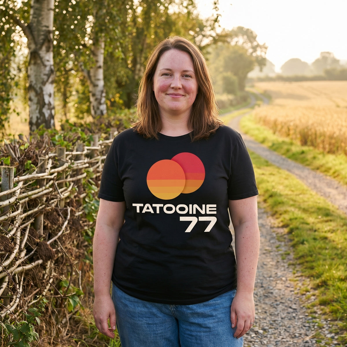 Productafbeelding Star Wars - Tatooine 77 Zwart T-Shirt