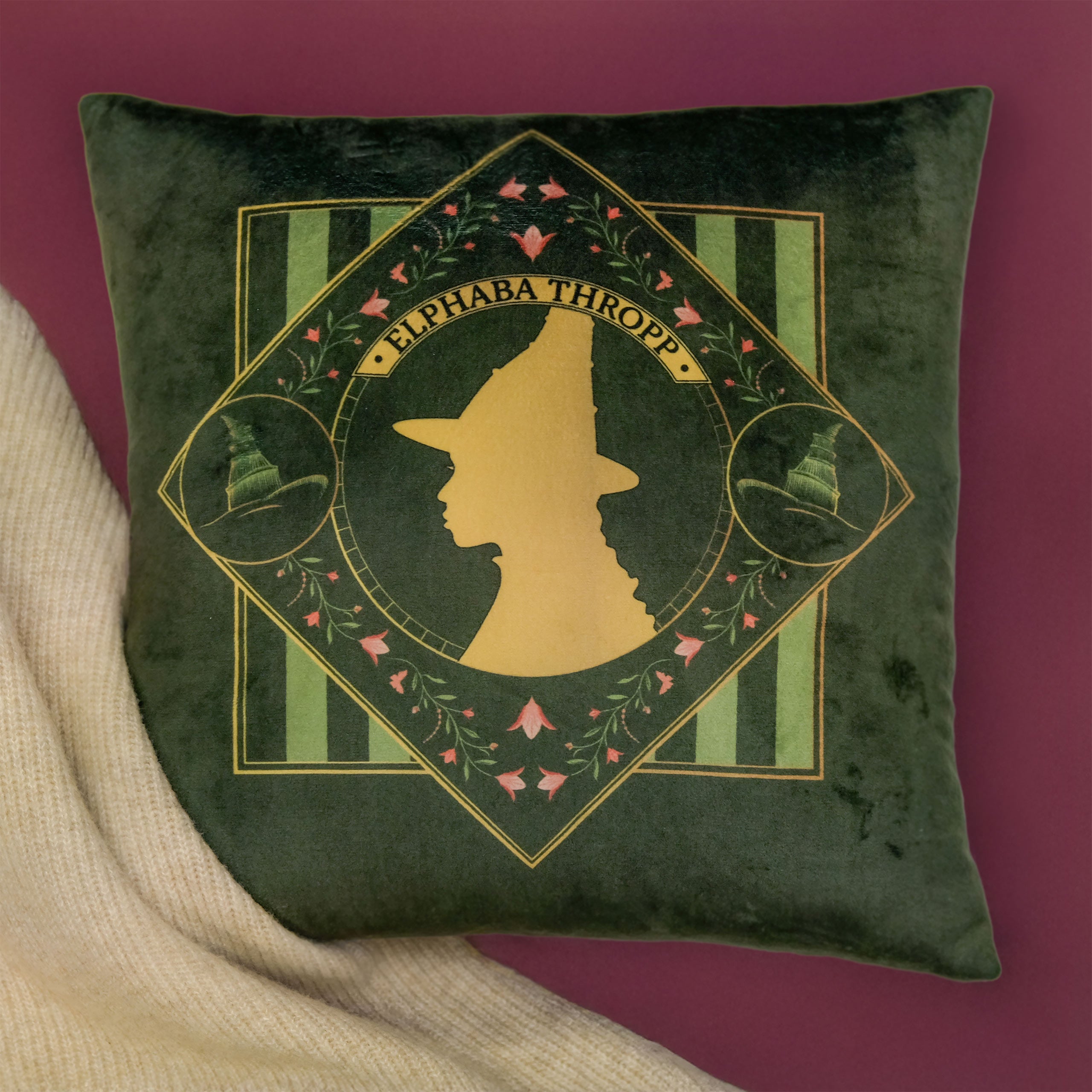 Productafbeelding Wicked - Elphaba en Glinda omkeerbaar kussen