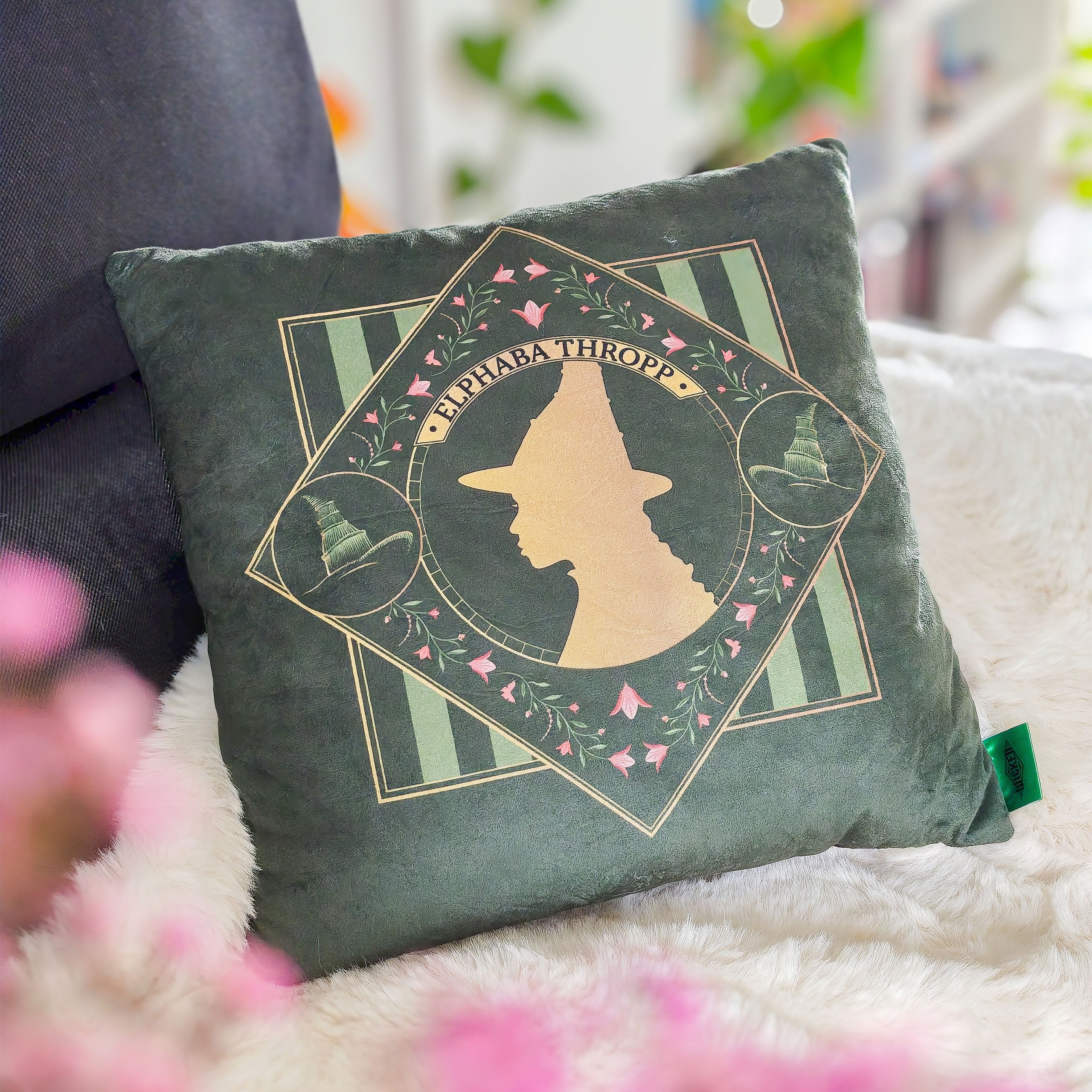 Productafbeelding Wicked - Elphaba en Glinda omkeerbaar kussen